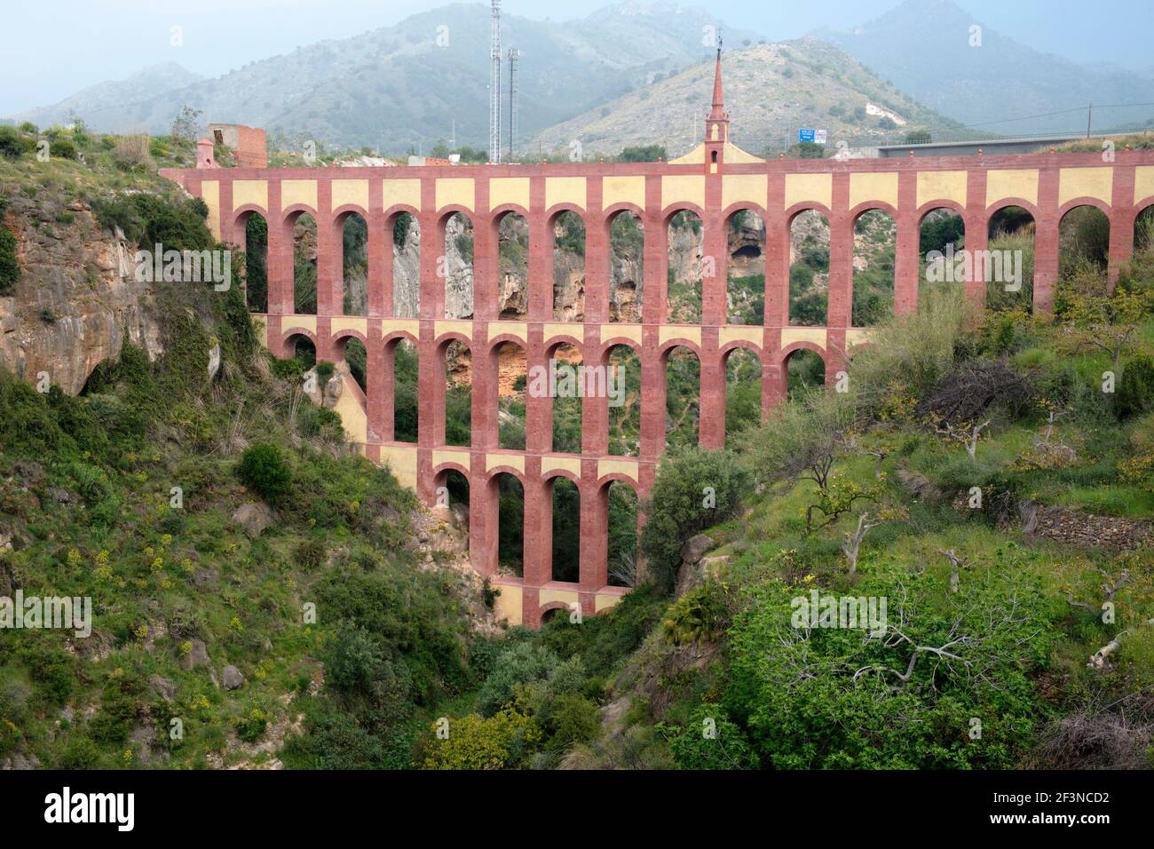 Puente de Aguilar disused aqueduc, Nerja, Andalousie, Espagne | AUCUN | Banque D'Images