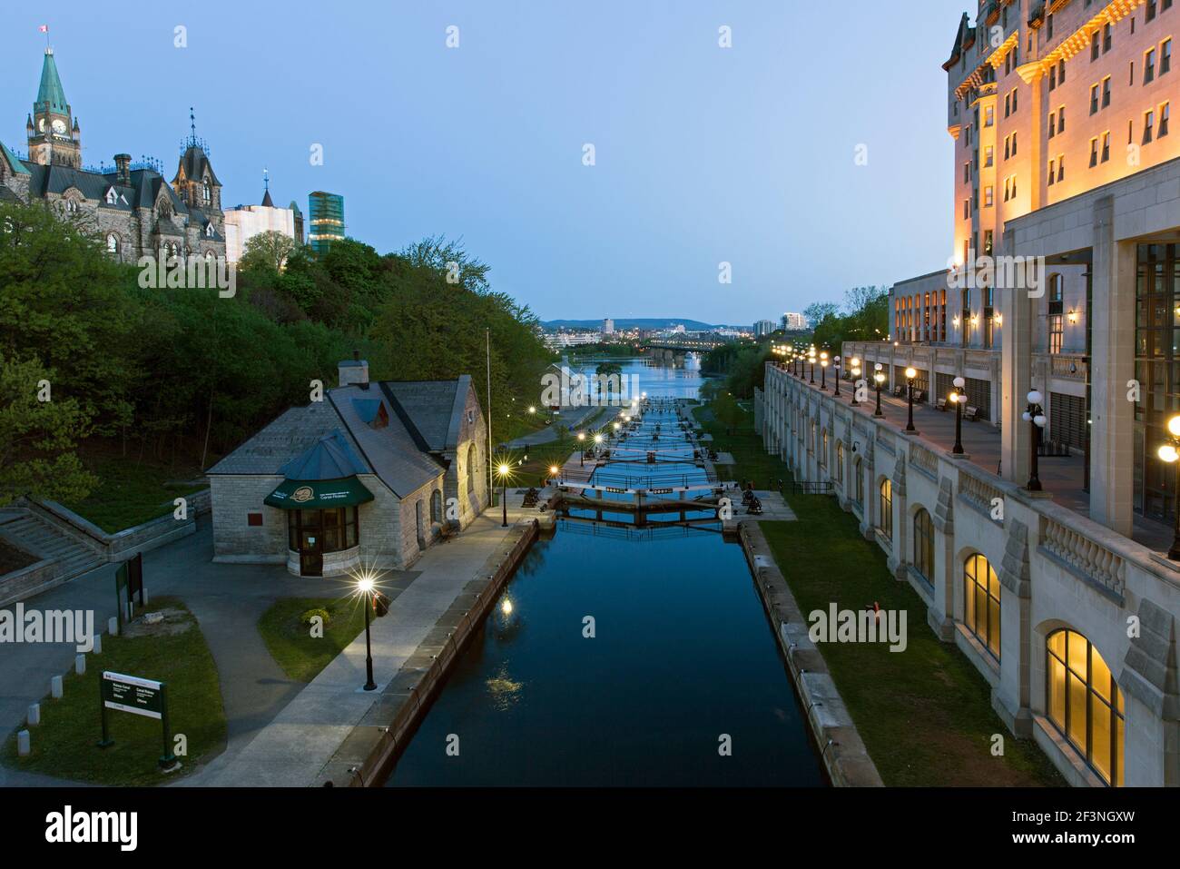 Canada, Ontario, Ottawa, Canal Rideau Banque D'Images