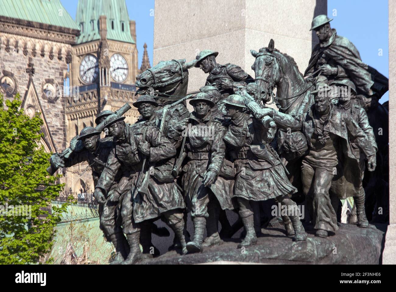 Canada,Ontario,Ottawa,Monument commémoratif de guerre national,conçu par Vernon March Banque D'Images