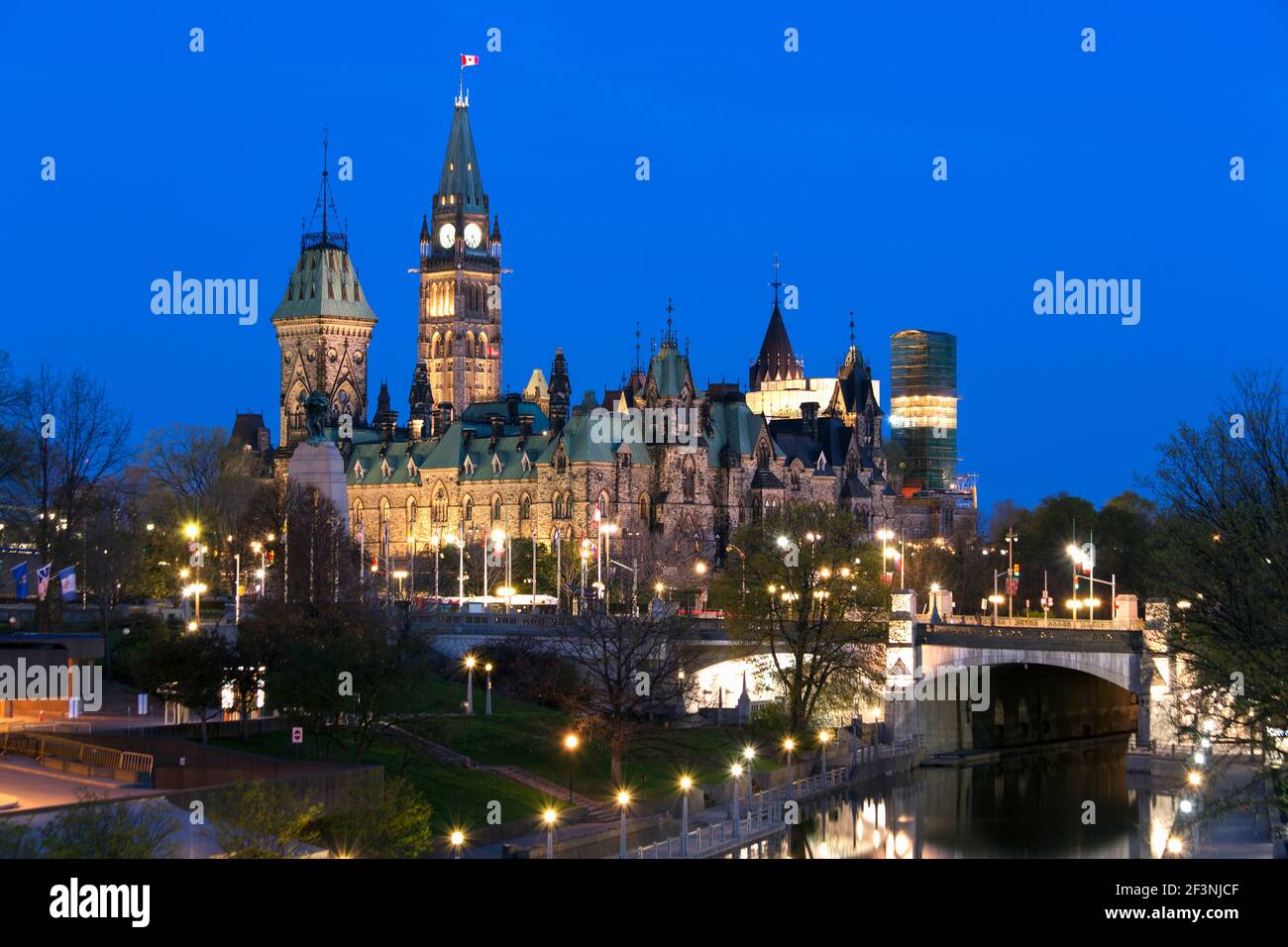 Canada,Ontario,Ottawa,Édifice du Parlement Banque D'Images