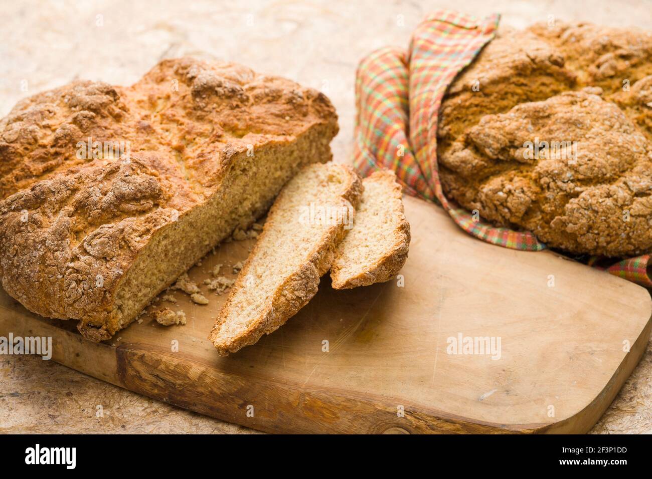 Pains à la soda faits maison Banque D'Images