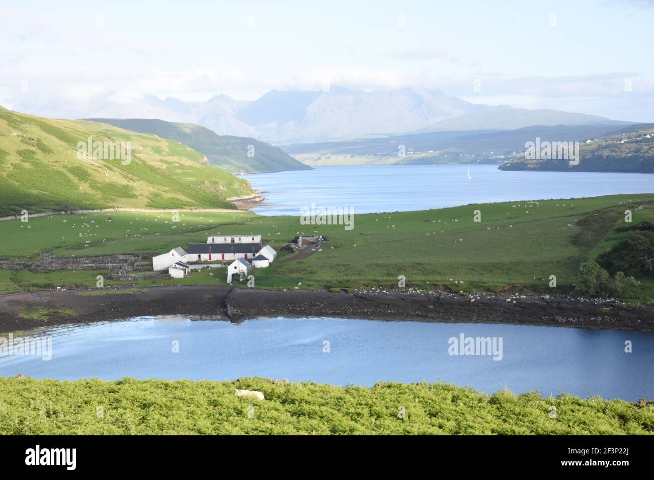 Ferme de Gesto, Struan, île de Skye Banque D'Images