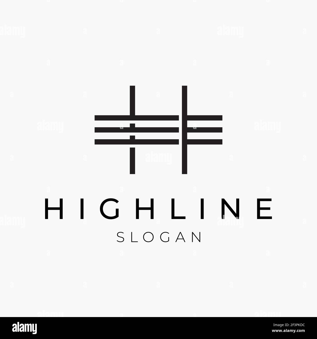 Lettre initiale de type H logo élégant pour l'hôtel, l'immobilier, ou la compagnie architecturale. Icône vectorielle minimaliste abstraite avec symbole H pour une identité de marque commerciale. Illustration de Vecteur