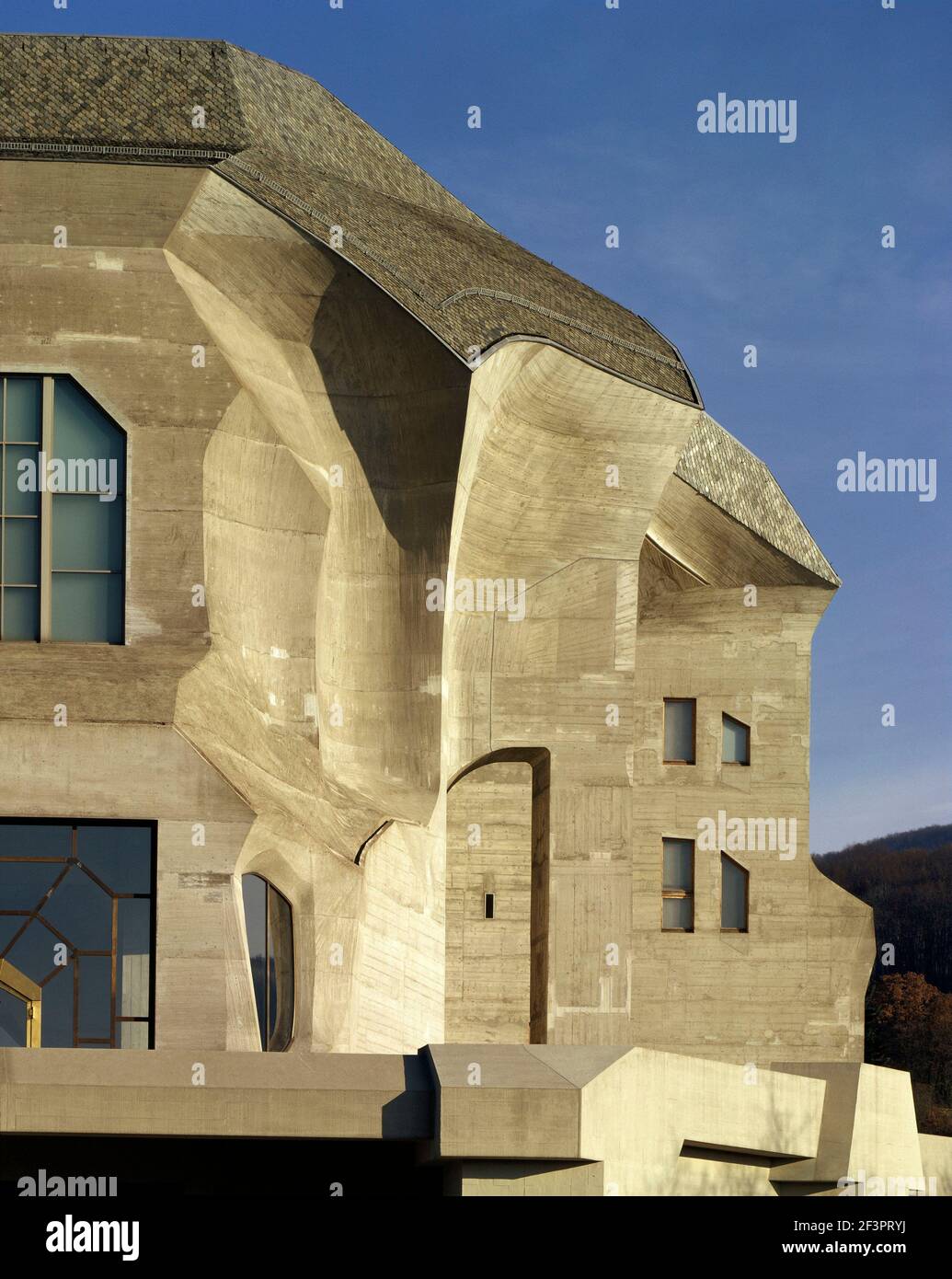 Goethesanum in Dornach, Schweiz,Außenansicht/Detail,Rudolf Steiner, 1928 Banque D'Images