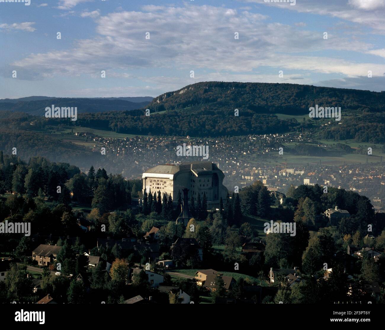 Goethesanum in Dornach, Schweiz,Außenansicht/Einblick Tal,Rudolf Steiner, 1928 Banque D'Images