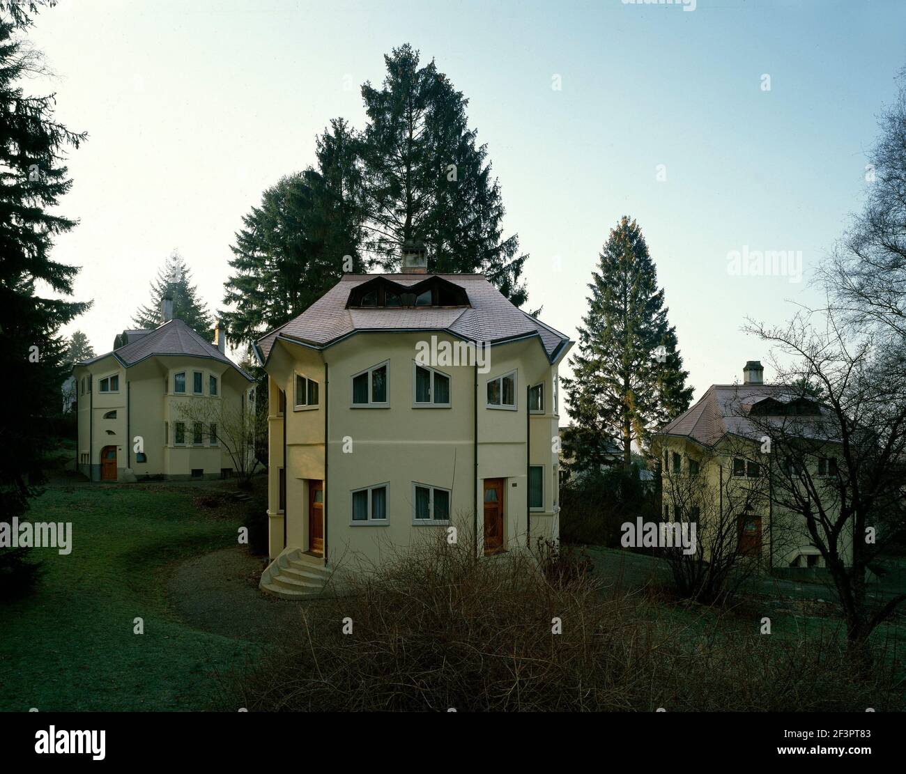 Goethesanum in Dornach, Schweiz,Eurythmiehäuser, 1920,Rudolf Steiner, 1928 Banque D'Images