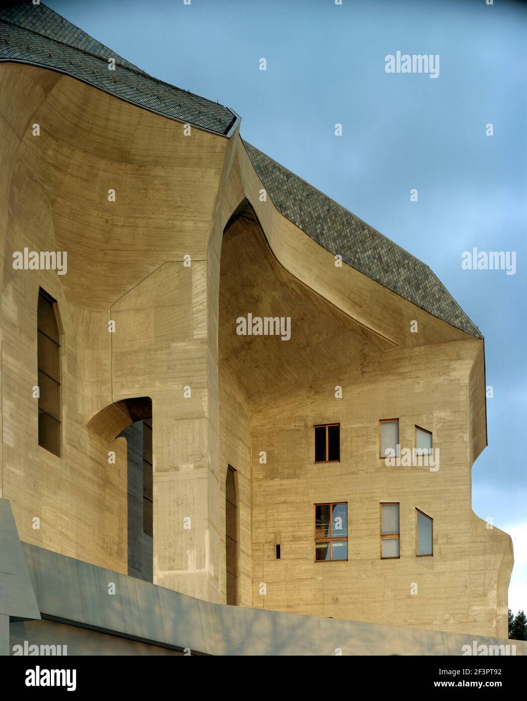 Goethesanum in Dornach, Schweiz,Außenansicht/Detail,Rudolf Steiner, 1928 Banque D'Images