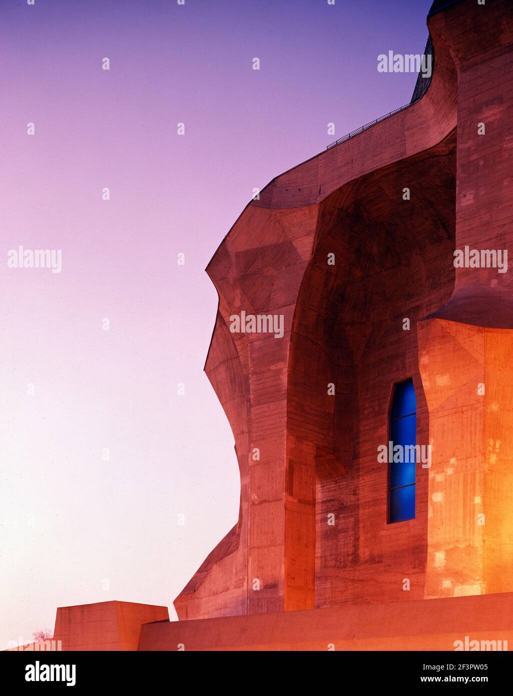 Goethesanum in Dornach, Schweiz,Detail Betonfassade,Rudolf Steiner, 1928 Banque D'Images