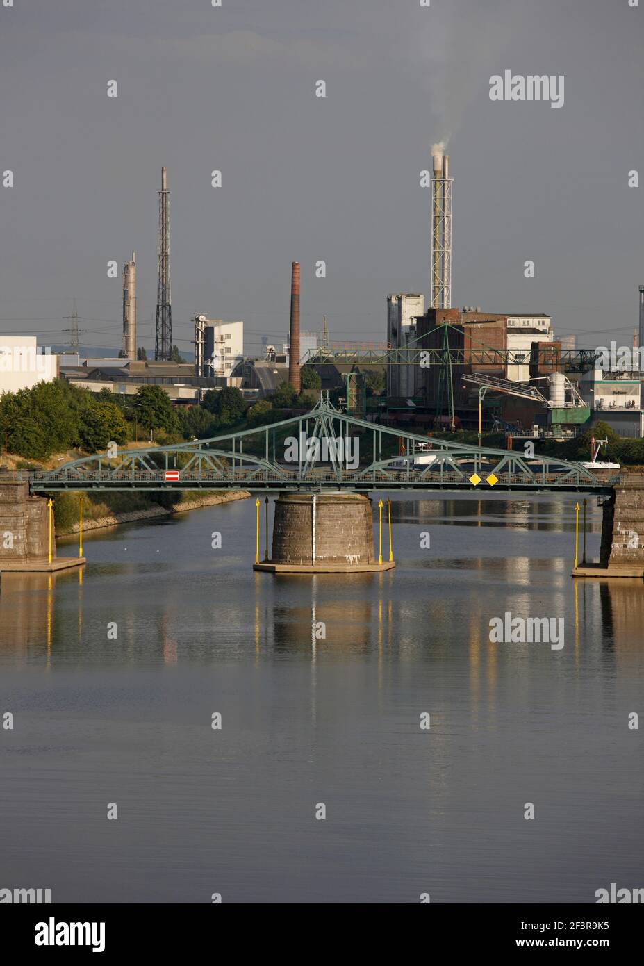 Rheinhafen, Krefeld-Linn, historische Drehbr¸cke Banque D'Images