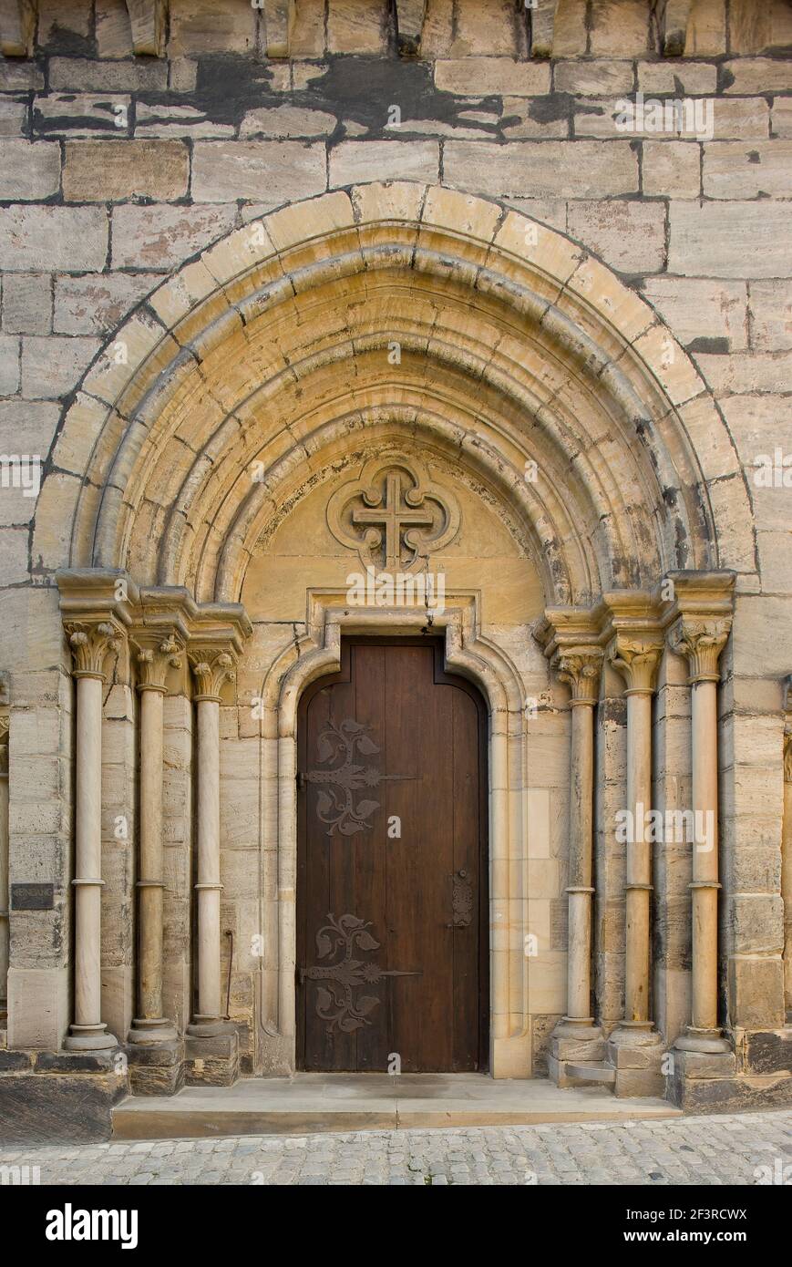 Veiitspforte, Portal, UM 1200, Bamberg, Dom Banque D'Images