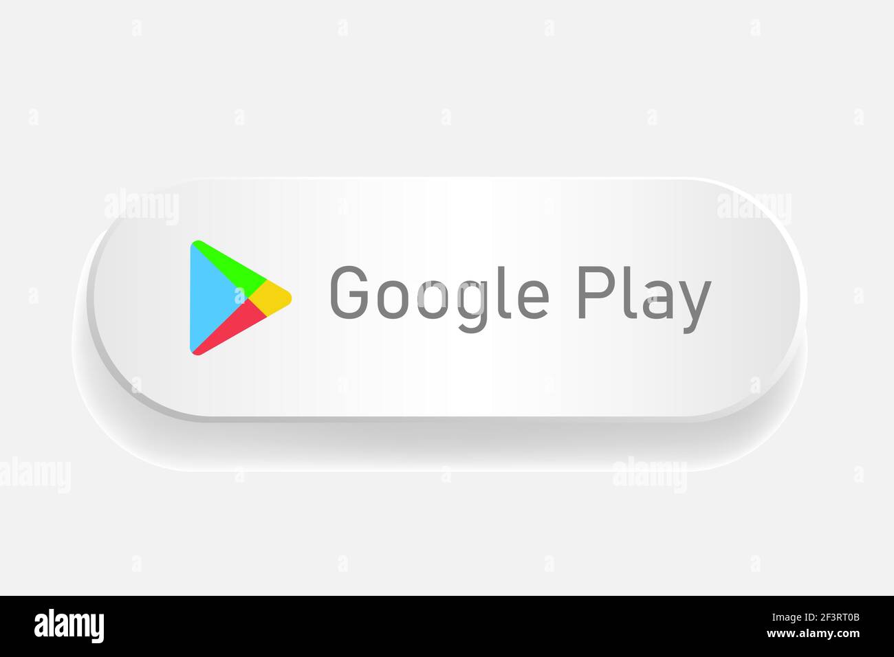 Logo Google sur le bouton blanc. Illustration de Vecteur