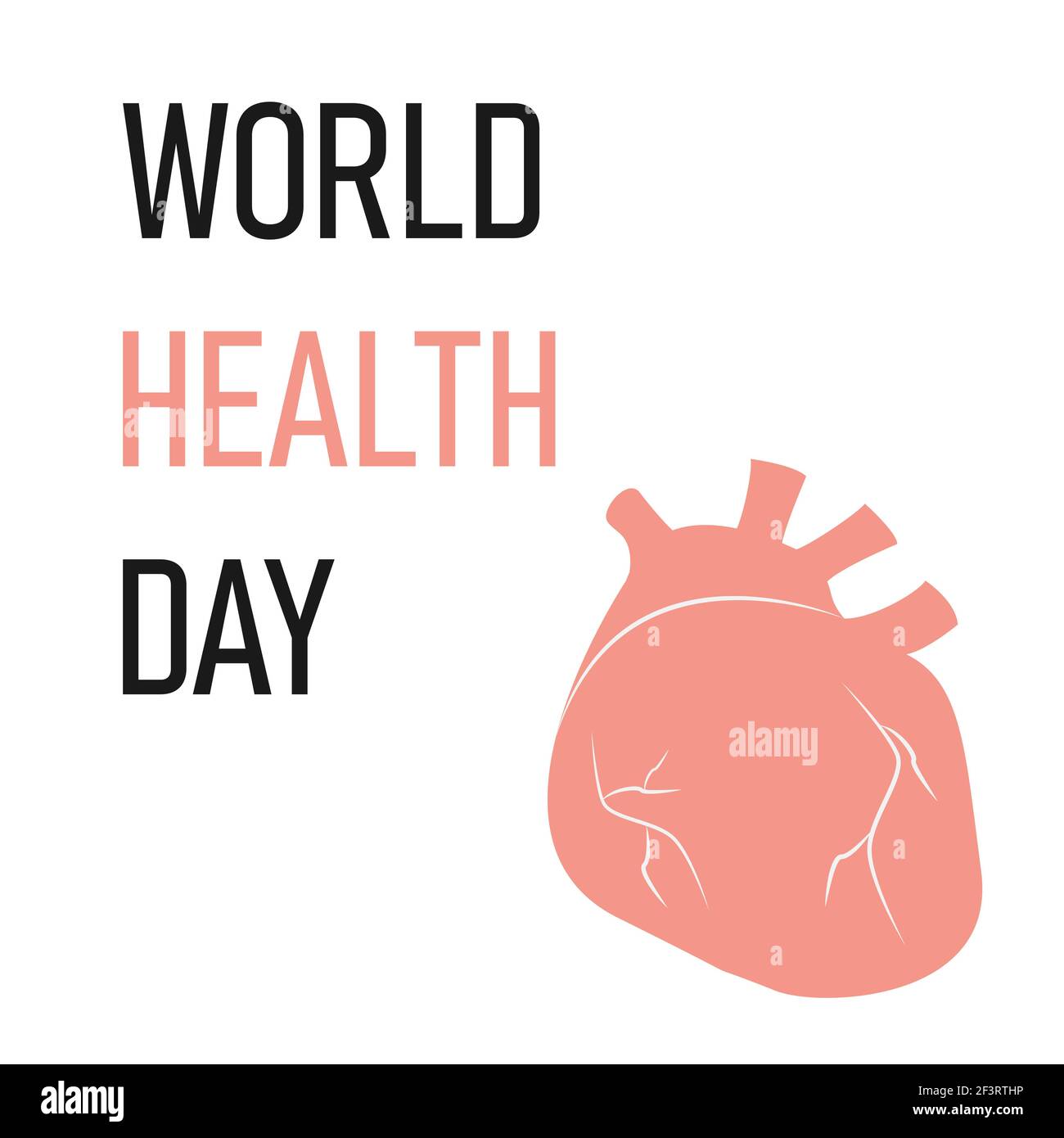Concept de bannière de la Journée mondiale de la santé. Illustration de Vecteur