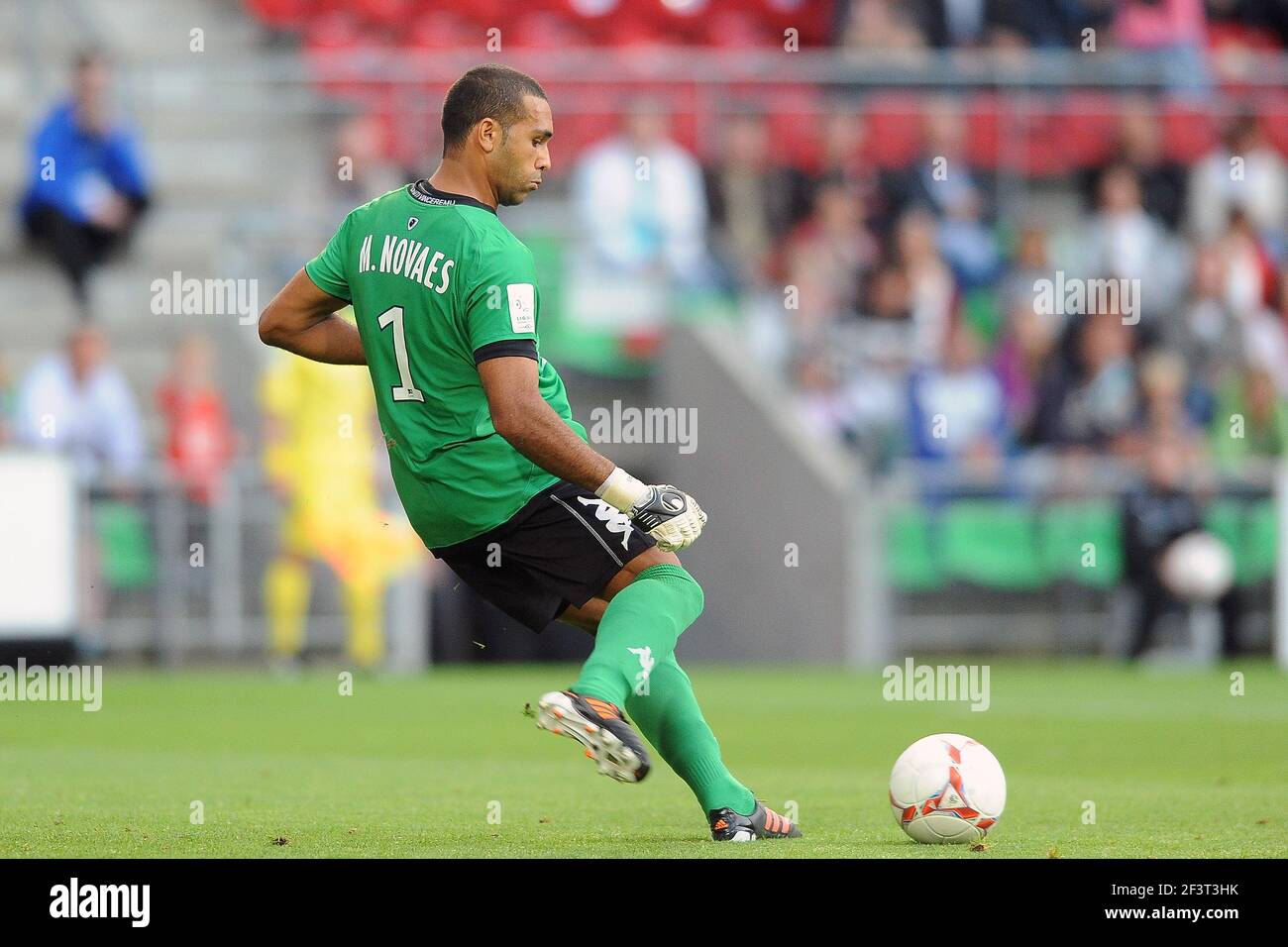 FOOTBALL - CHAMPIONNAT DE FRANCE 2012/2013 - L1 - STADE RENNAIS V SC BASTIA - 26/08/2012 - PHOTO PASCAL ALLEE / DPPI - Novaes (bas) Banque D'Images