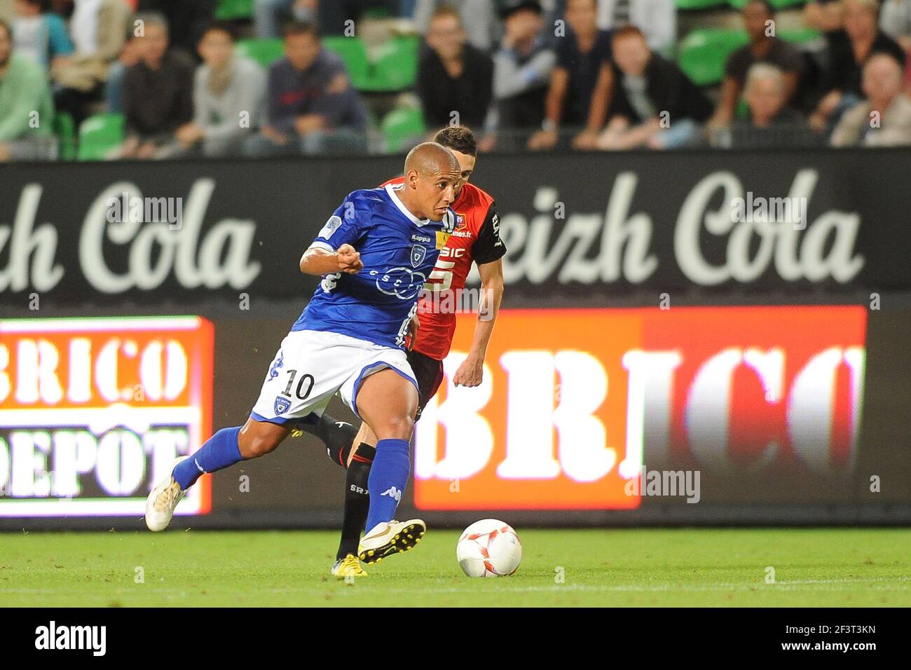 FOOTBALL - CHAMPIONNAT DE FRANCE 2012/2013 - L1 - STADE RENNAIS V SC BASTIA - 26/08/2012 - PHOTO PASCAL ALLEE / DPPI - WAHBI KHAZRI (BAS) Banque D'Images