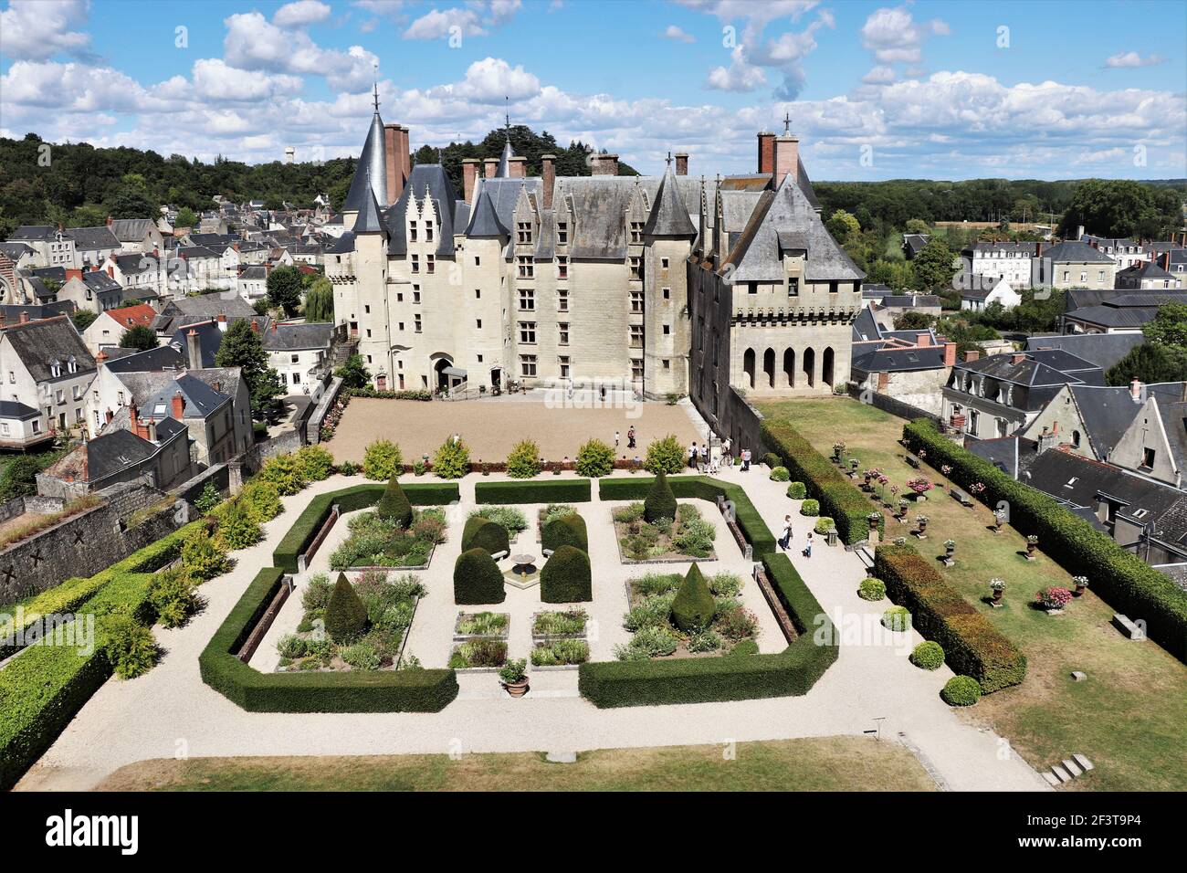 Château de Langeais, Vallée de la Loire, France Banque D'Images