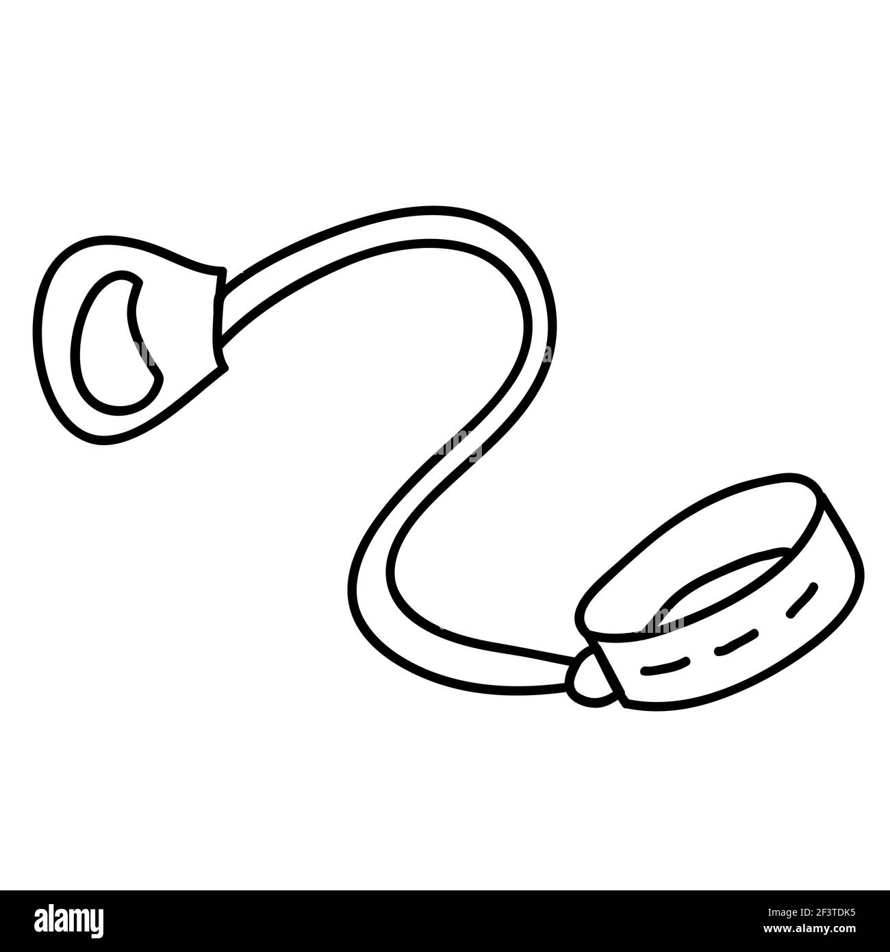 Style d'esquisse Doodle.isolé sur fond blanc. Illustration de Vecteur