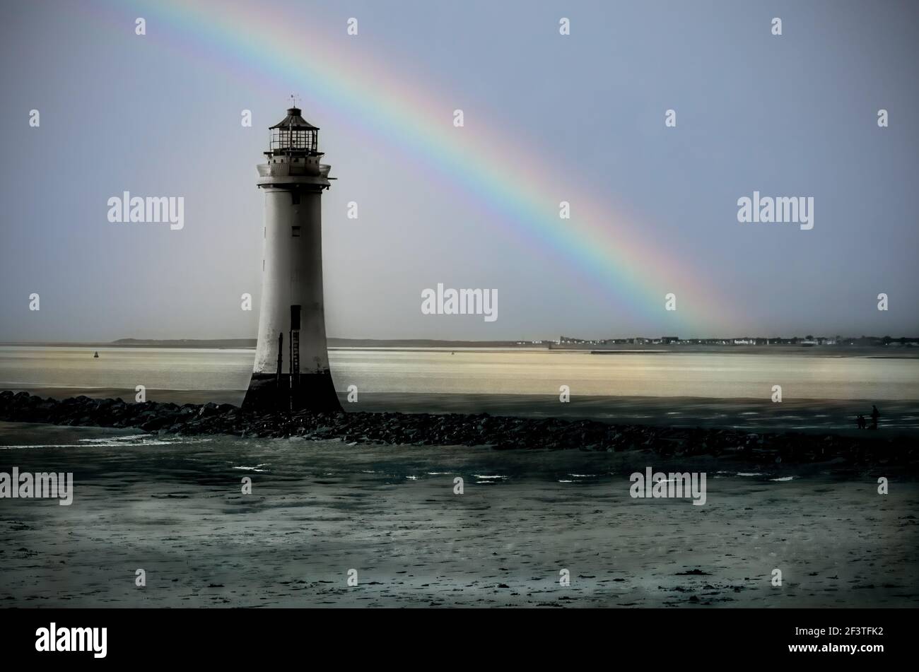 New Brighton Lighthouse Royaume-Uni Banque D'Images