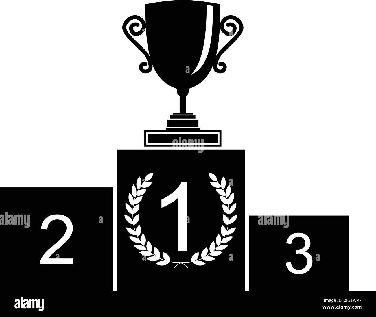 L'icône du piédestal. Illustration de Vecteur