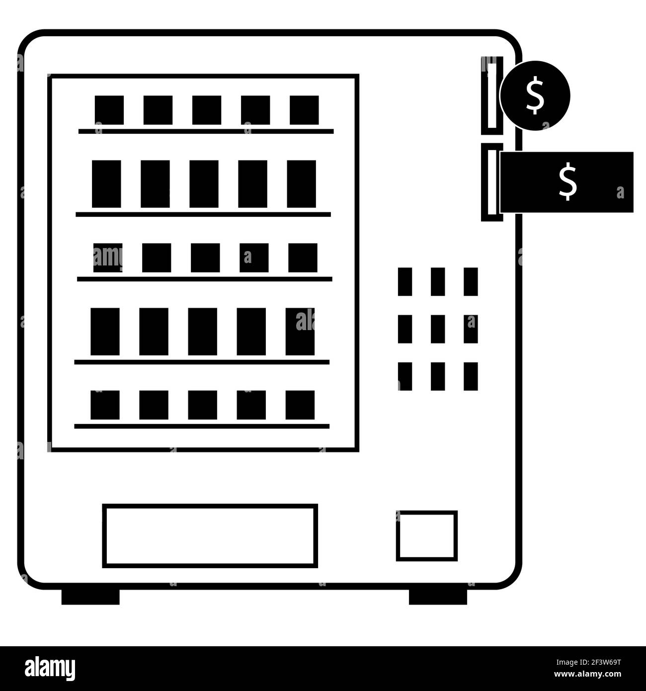 icône de distributeur automatique sur fond blanc. panneau de distributeur  automatique. concept de distributeur automatique. symbole de distributeur  automatique. style plat Photo Stock - Alamy