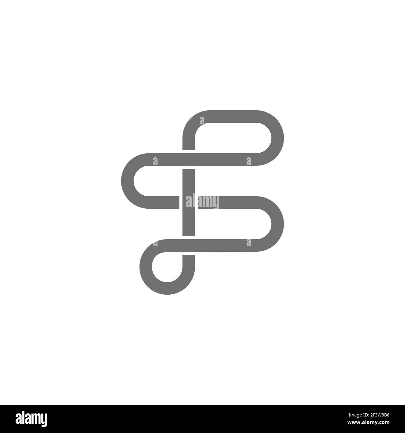 simple géométrique lettre sp infinity design logo vecteur Illustration de Vecteur