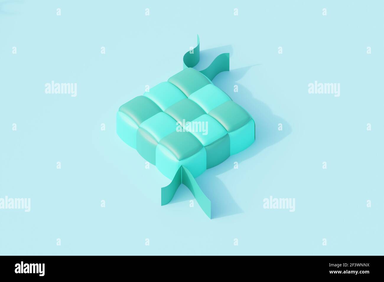 cétupas ou diamant de riz spécial pour la religion islamique ied fitr en indonésie. résultat de l'illustration de rendu 3d Banque D'Images cétupas ou diamant de riz spécial pour la religion islamique ied fitr en indonésie. résultat de l'illustration de rendu 3d Banque D'Images