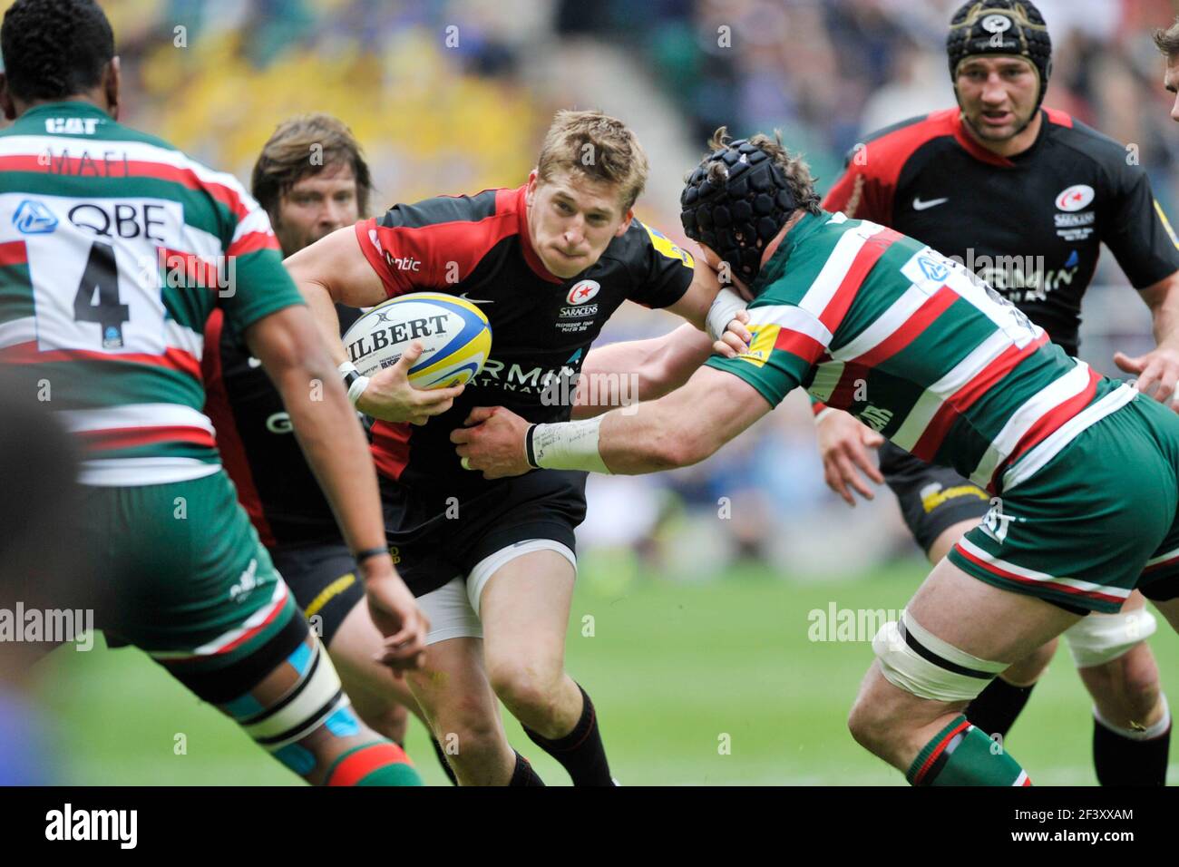 PREMIER MINISTRE DE TWICKENHAM LEICESTER V SARACENS. DAVID STRETLE. 28/5/2011. PHOTO DAVID ASHDOWN Banque D'Images