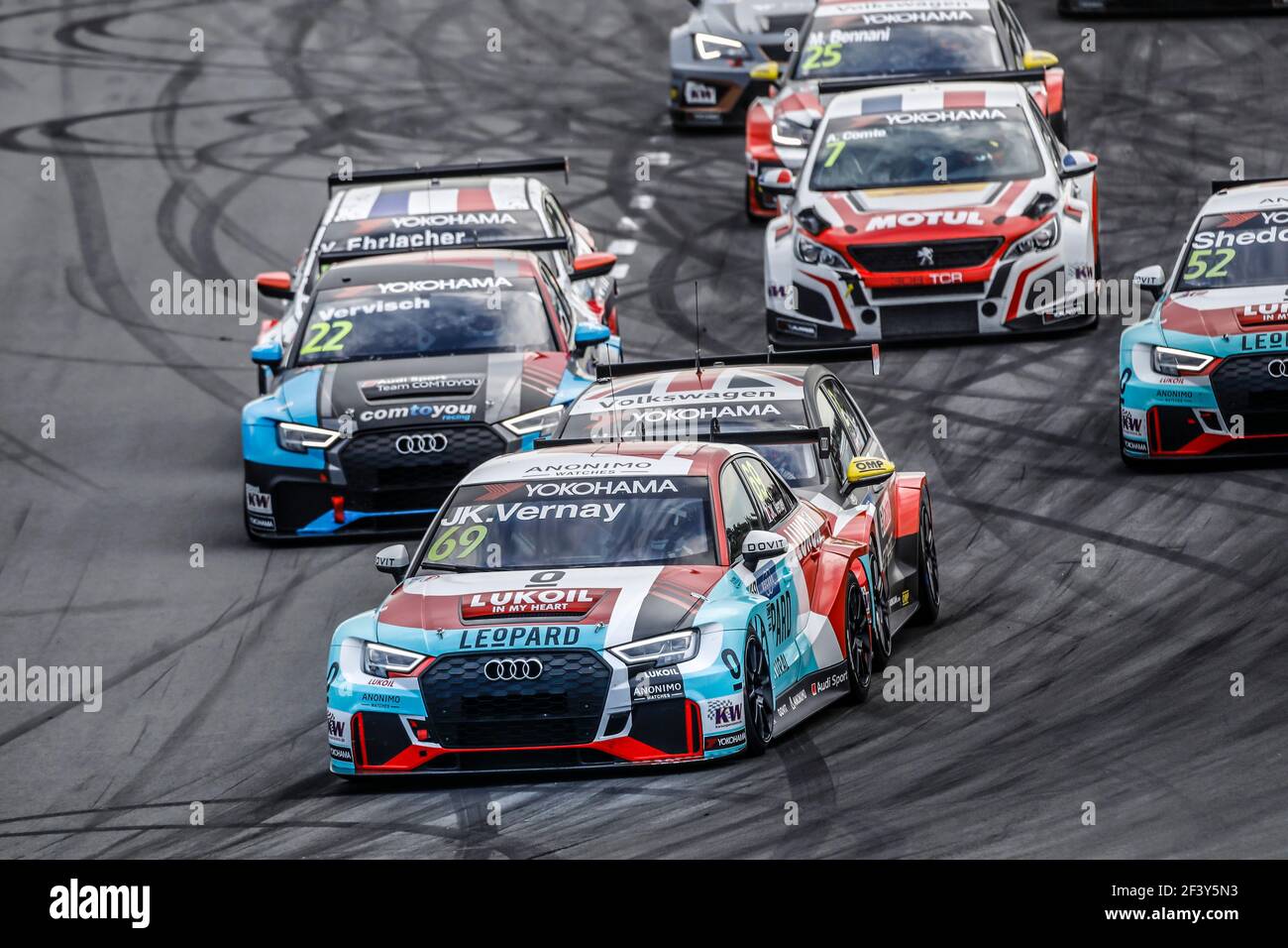 Commencez la course 3 pendant la coupe du monde de voiture de tourisme WTCR 19 de la FIA à Zandvoort, pays-Bas du 21 au 2018 mai - photo François Flamand / DPPI Banque D'Images