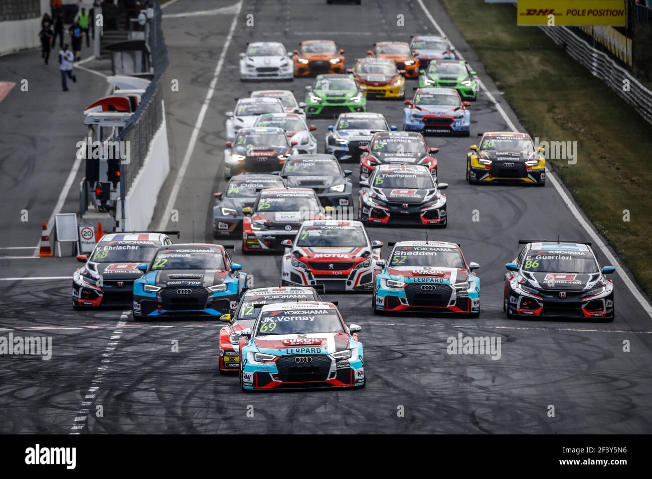 Commencez la course 3 pendant la coupe du monde de voiture de tourisme WTCR 19 de la FIA à Zandvoort, pays-Bas du 21 au 2018 mai - photo François Flamand / DPPI Banque D'Images
