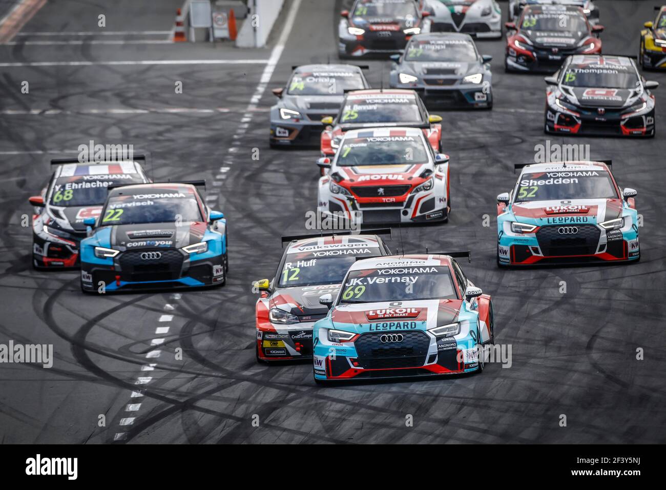 Commencez la course 3 pendant la coupe du monde de voiture de tourisme WTCR 19 de la FIA à Zandvoort, pays-Bas du 21 au 2018 mai - photo François Flamand / DPPI Banque D'Images