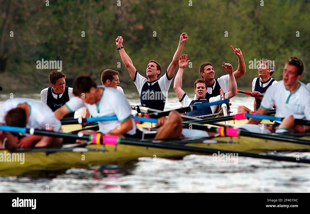 148ÈME COURSE DE BATEAU OXFORD GAGNER PHOTO DAVID ASHDOWN Banque D'Images