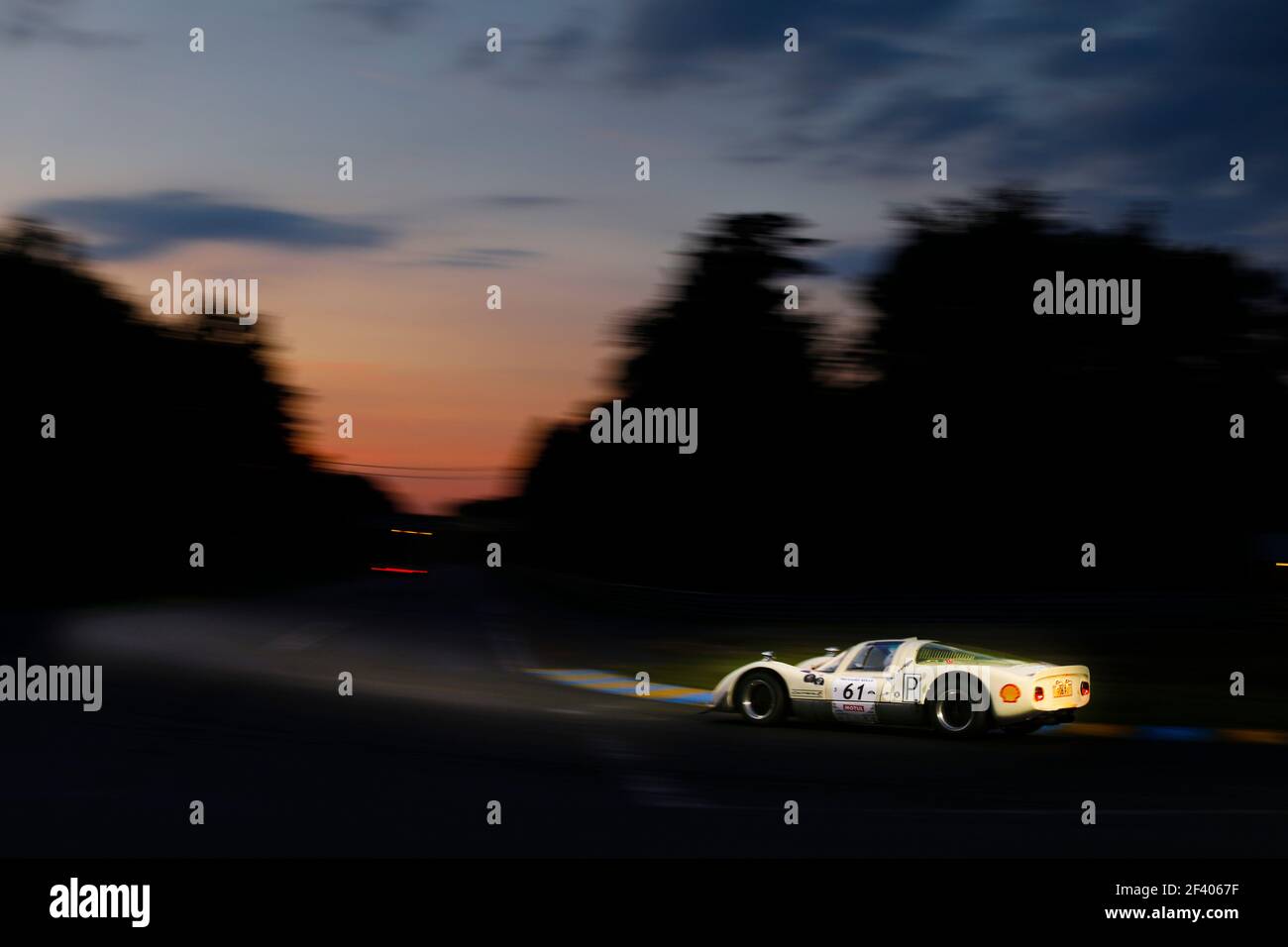 61 IVERSEN (dnk) / NIELSEN (dnk), PORSCHE 906 Carrera 6 1966, action pendant le Mans Classic 2018, France du 6 au 8 juillet, au Mans - photo François Flamand / DPPI Banque D'Images