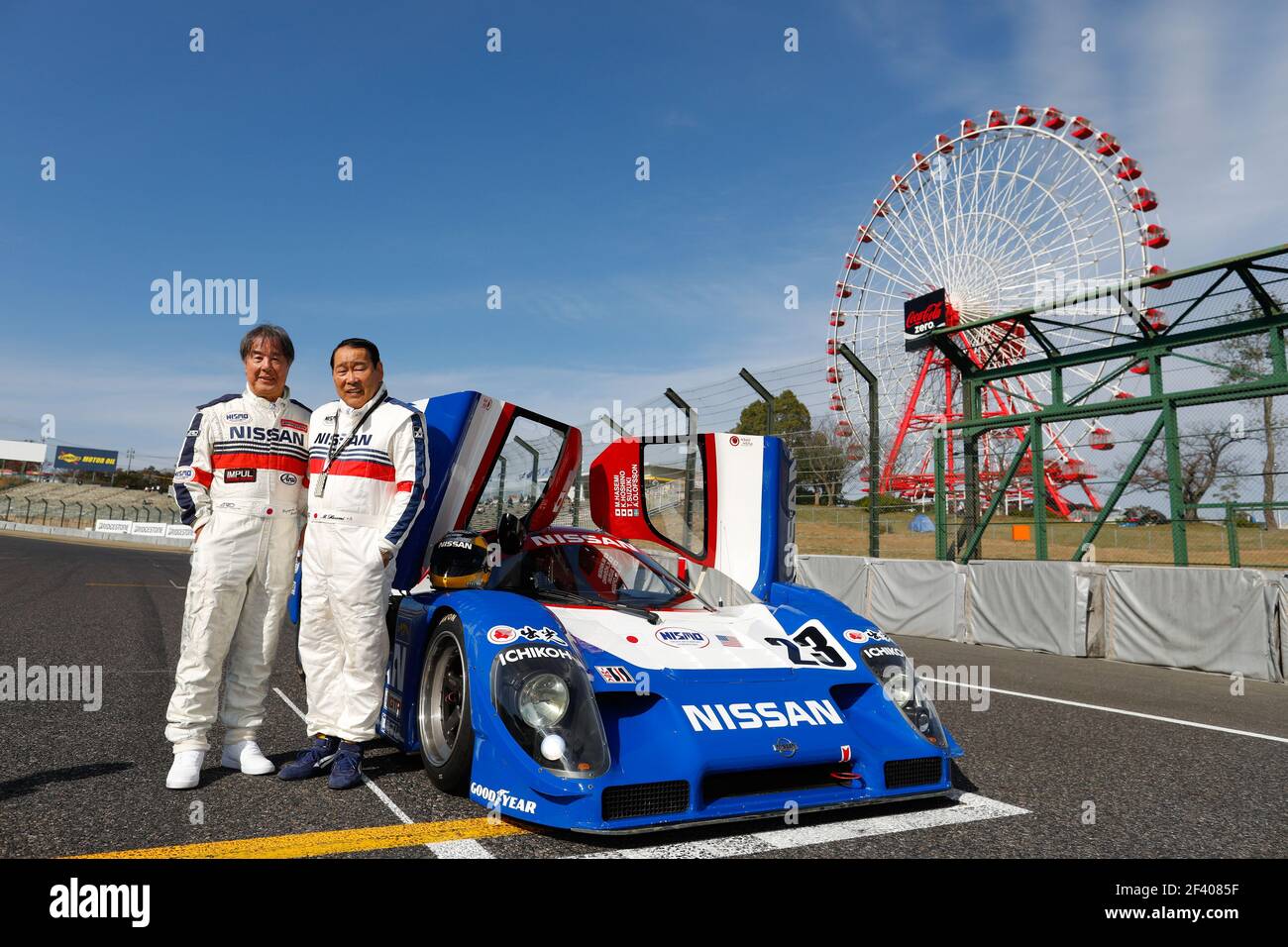 Portrait de Masahiro Hasemi et Kazuyoshi Hoshino pendant le son de moteur de Suzuka 2018, Richard mille à Suzuka, Japon, du 15 au 18 novembre - photo Frédéric le Floc'h / DPPI Banque D'Images