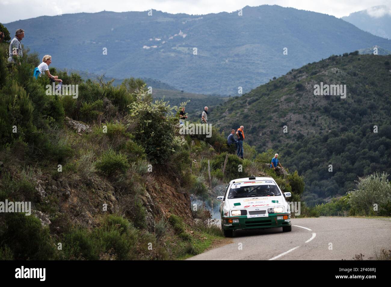 08 AURIOL Didier (fra), Giraudet Denis (fra), Ford Sierra Cosworth, action pendant le Tour de Corse historique 2018 du 8 au 13 octobre en Corse, France - photo Antonin Vincent / DPPI Banque D'Images