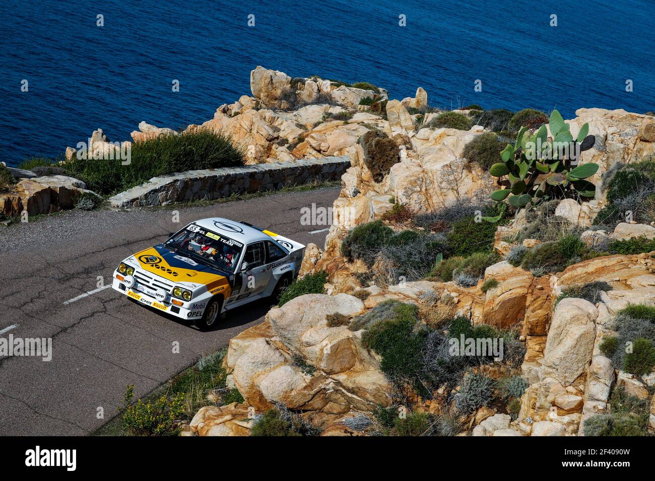 65 LAMIC José (fra), LAMIC Jean-Philipe (fra), Opel Manta 400, action pendant le Tour de Corse historique 2018 du 8 au 13 octobre en Corse, France - photo Florent Gooden / DPPI Banque D'Images