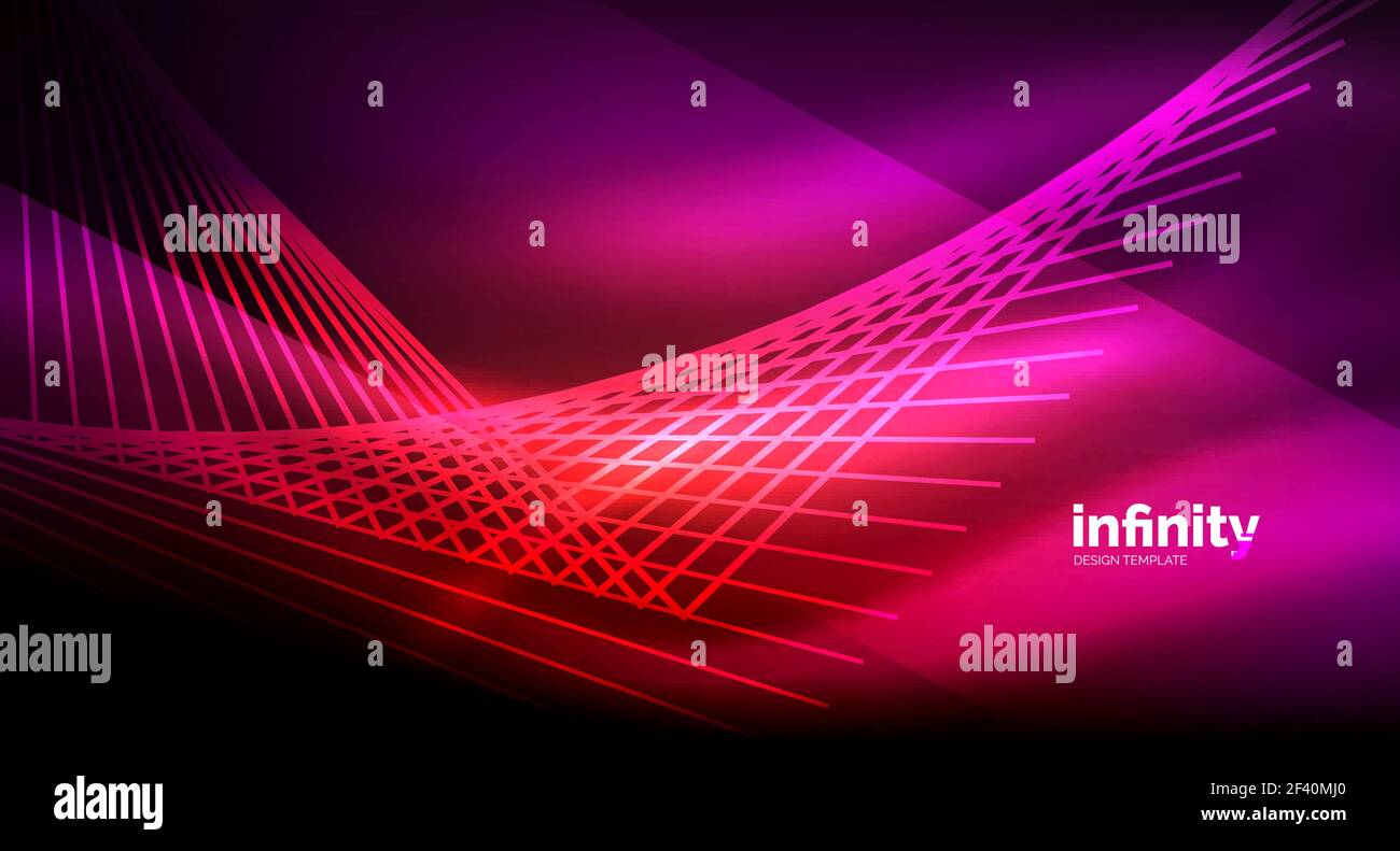 Les lignes droites brillant sur fond sombre, de la techno moderne numérique modèle. Les lignes droites brillant sur fond sombre, de la techno moderne numérique modèle. Vector background Illustration de Vecteur