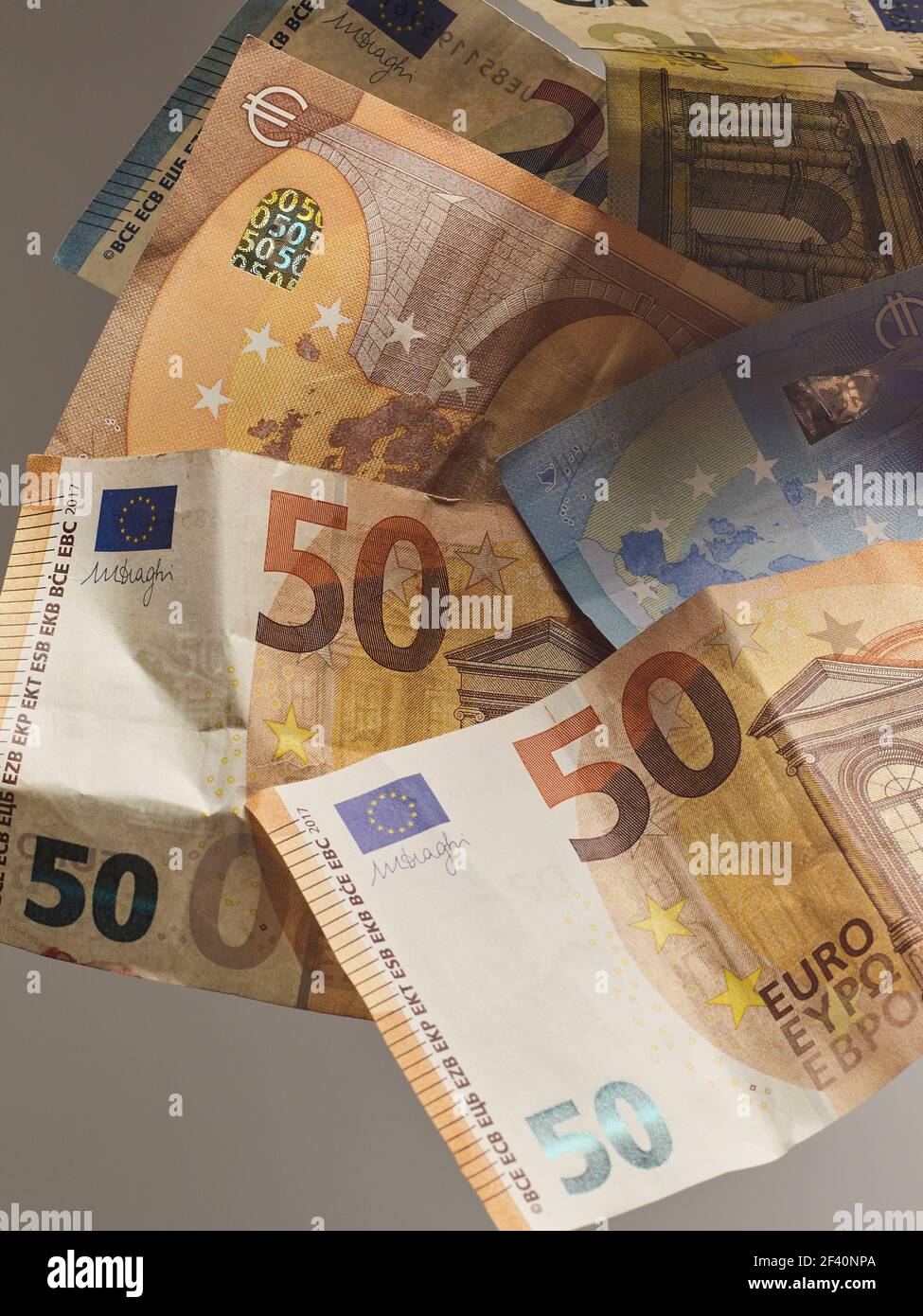 La monnaie européenne comme moyen de paiement. Banque D'Images