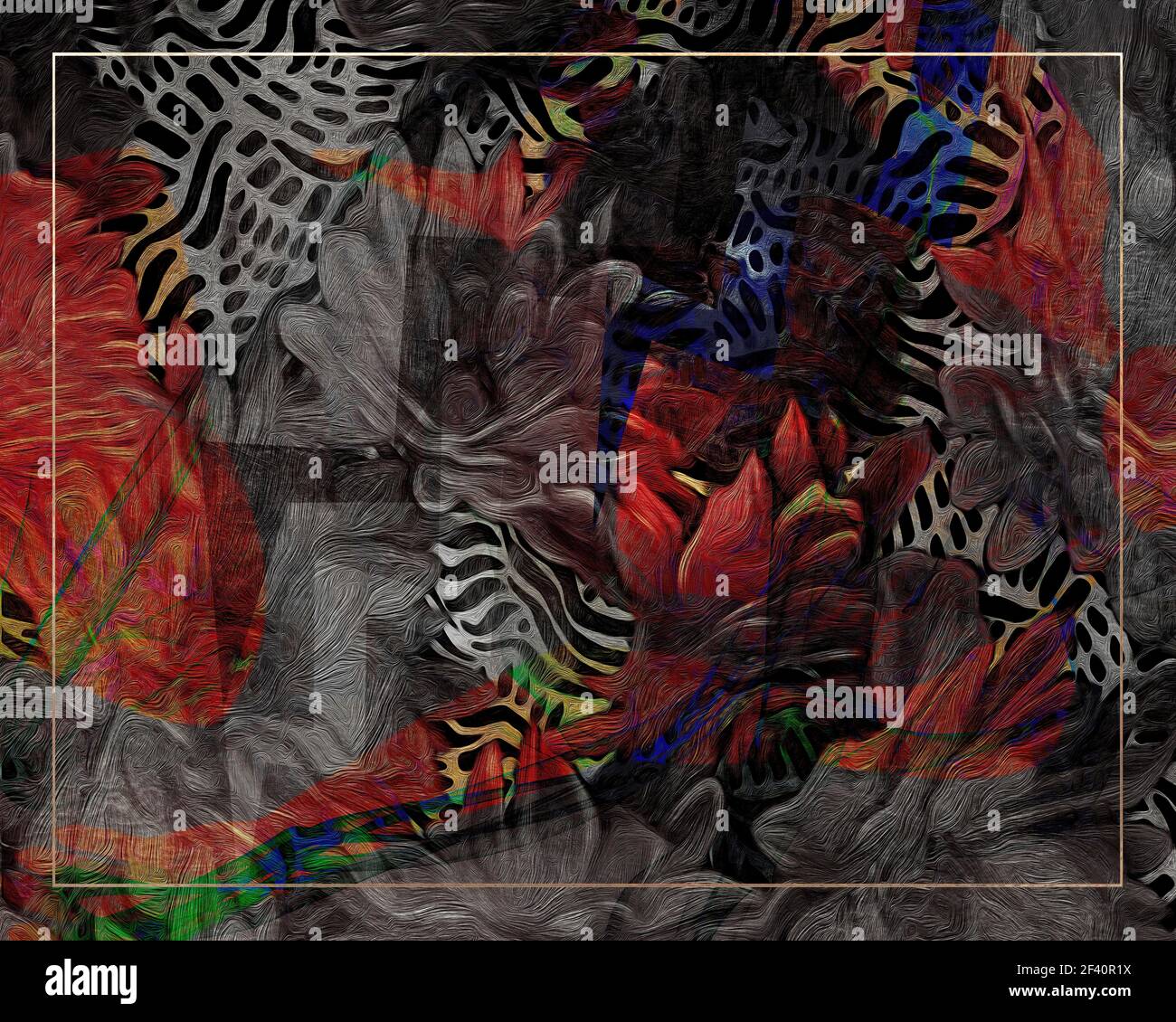 ART CONTEMPORAIN : perception visuelle 005 Banque D'Images