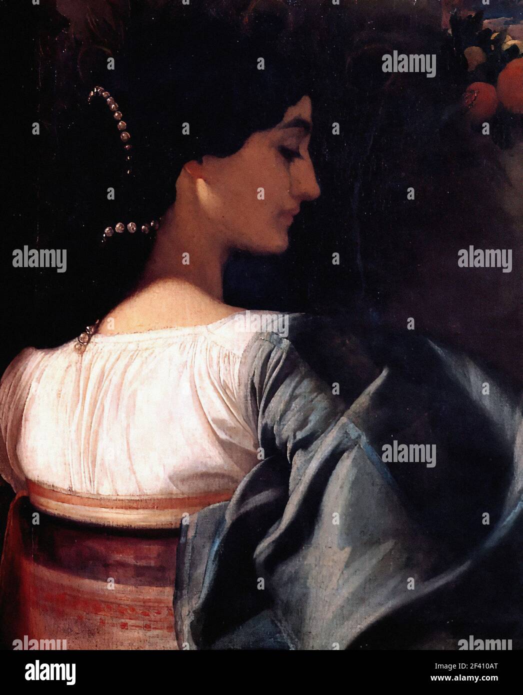 Frederic Leighton - une dame italienne 18 Banque D'Images