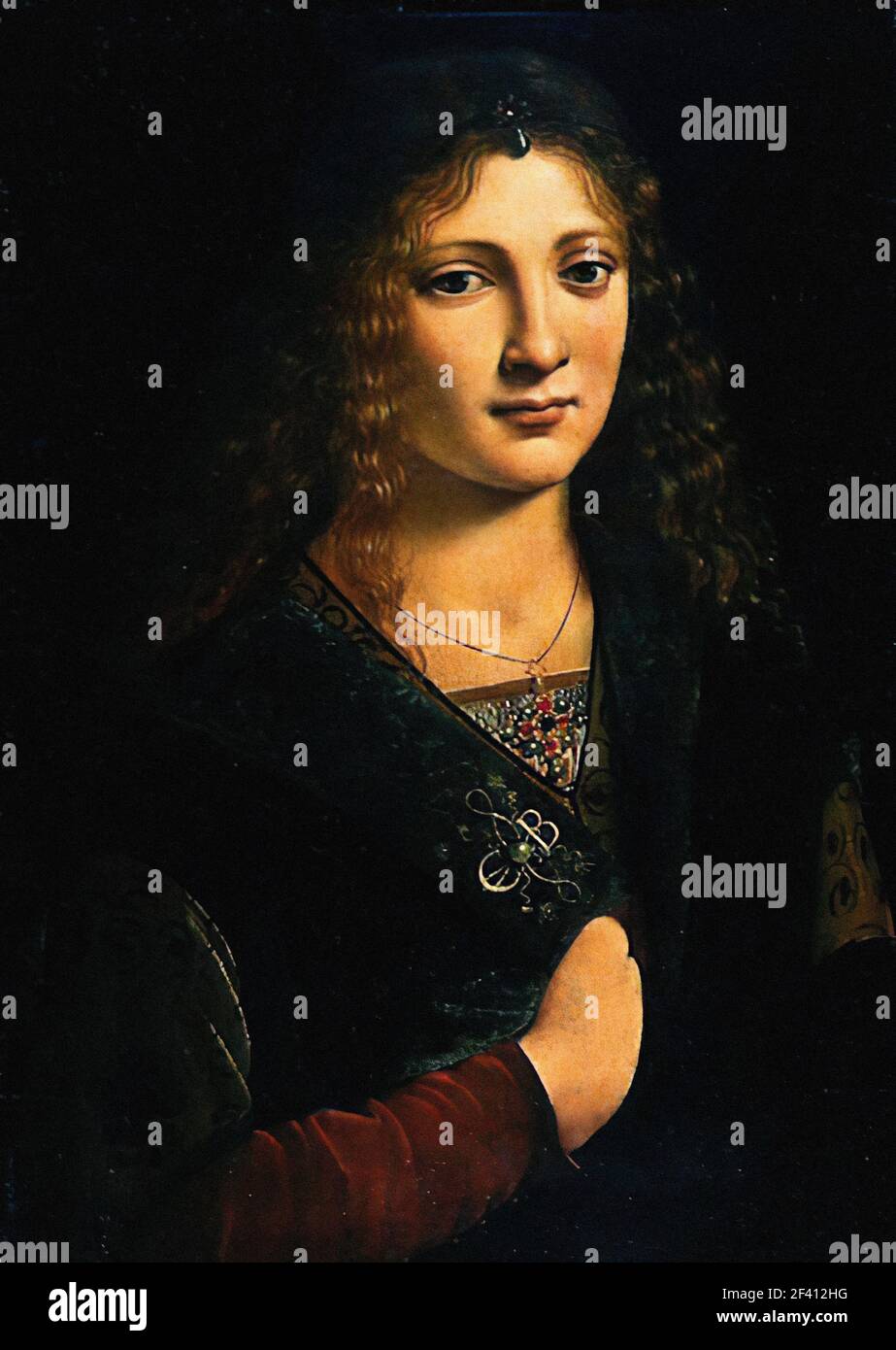 Giovanni Antonio Boltraffio - Portrait allégué être Anne Whateley fait Probablement Girolamo Casio 1495 Banque D'Images