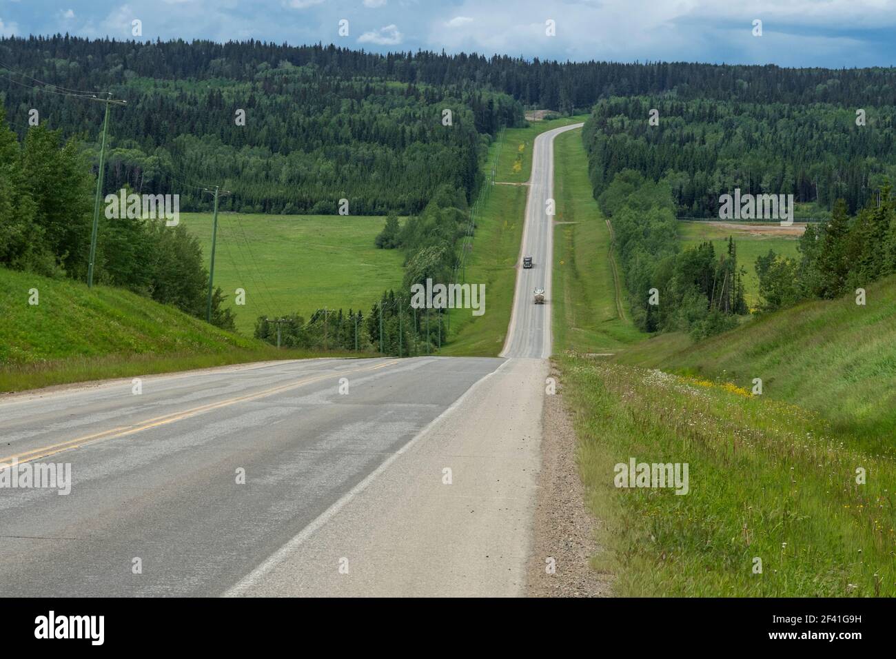 Amérique du Nord; Colombie-Britannique; Canada; route de l'Alaska Banque D'Images