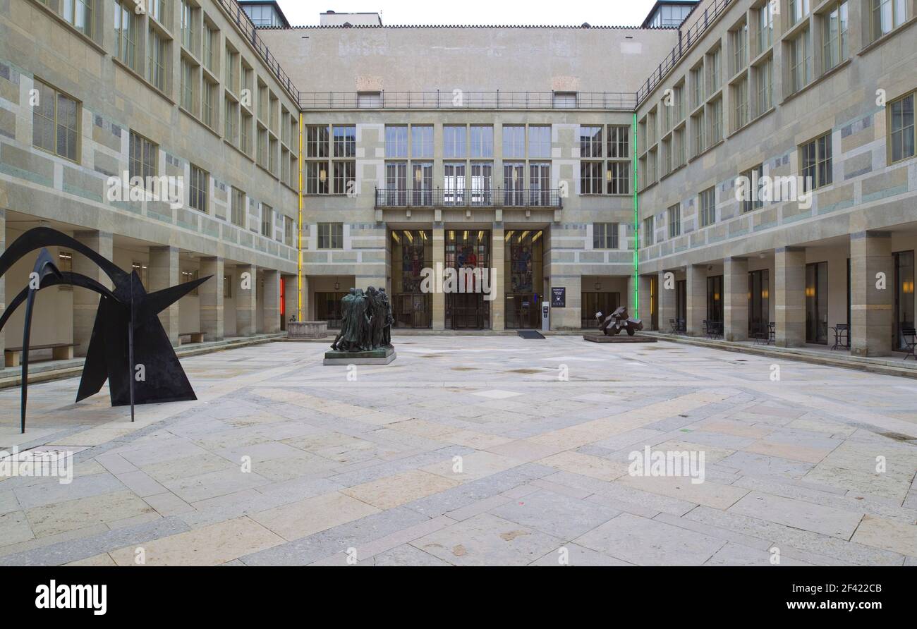 Bâle, Suisse. 18 mars 2021. Bâle, Suisse - 18 mars 2021 : Kunstmuseum, Art, Artist, Kunst, Künstler, Kuenstler, Musée, Suisse, exposition, Ausstellung, Eingang, entrée, Kultur, Culture, Kunstwerk | utilisation dans le monde crédit: dpa/Alay Live News Banque D'Images