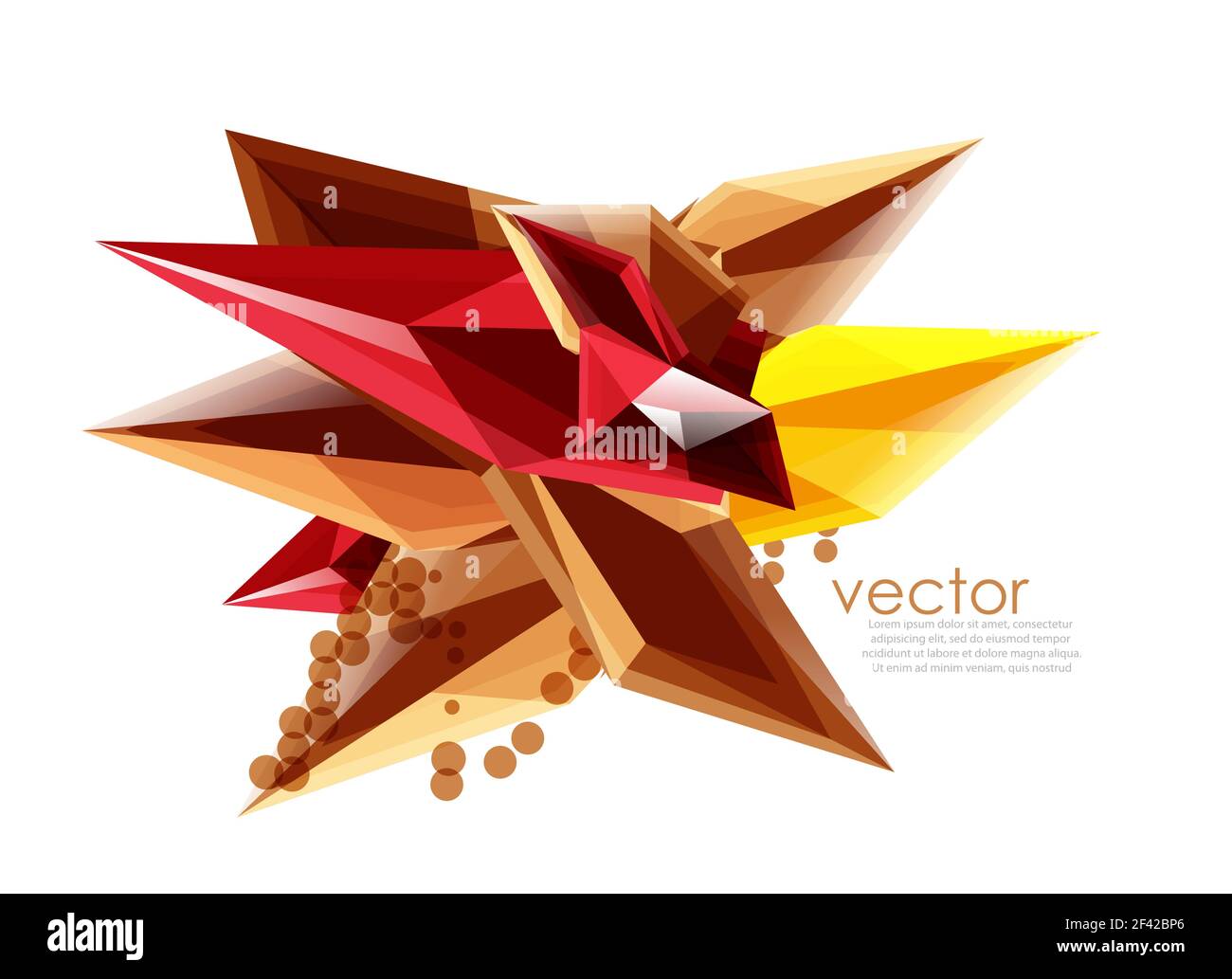 Cristaux de verre de couleur sur fond blanc, composition abstraite géométrique avec pierres gemmes de verre et espace de copie, modèle d'arrière-plan. Cristaux de verre de couleur vectorielle sur fond blanc, composition abstraite géométrique avec pierres précieuses en verre et espace de copie, modèle d'arrière-plan Illustration de Vecteur