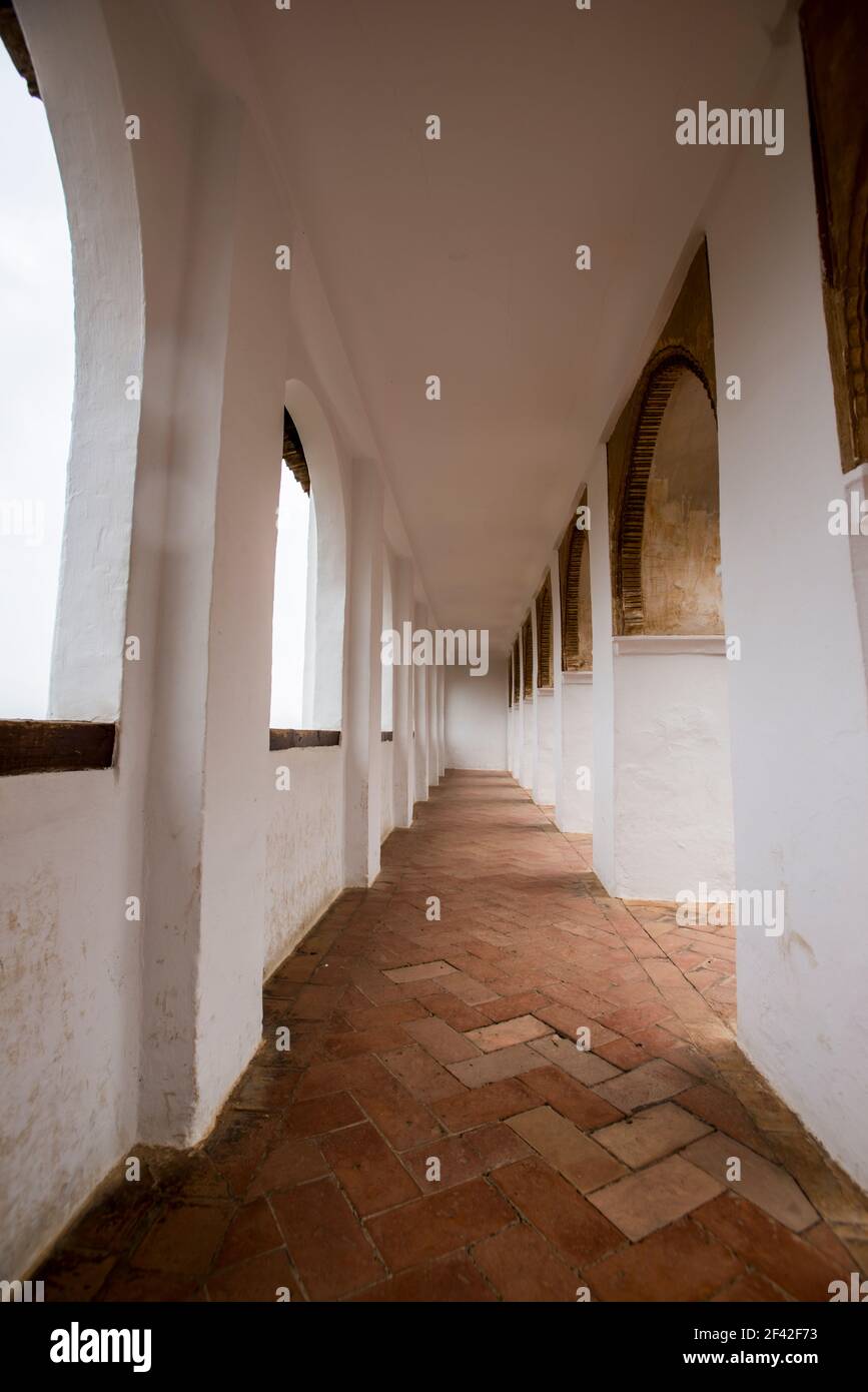 Intérieurs des palais Nasrides à la Alhambra, Grenade Banque D'Images