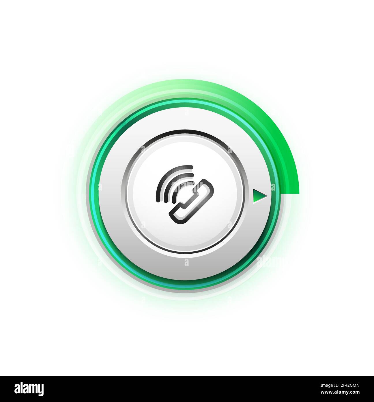 Bouton de téléphone, idée d'assistance téléphonique, illustration vectorielle. Bouton de téléphone, idée d'assistance téléphonique, illustration vectorielle. Icône de téléphone ancien mode Illustration de Vecteur