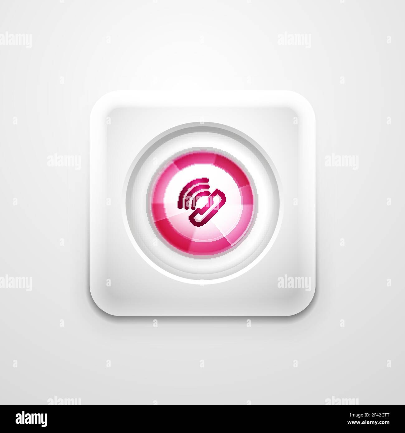 Bouton de téléphone, idée d'assistance téléphonique, illustration vectorielle. Bouton de téléphone, idée d'assistance téléphonique, illustration vectorielle. Icône de téléphone ancien mode Illustration de Vecteur