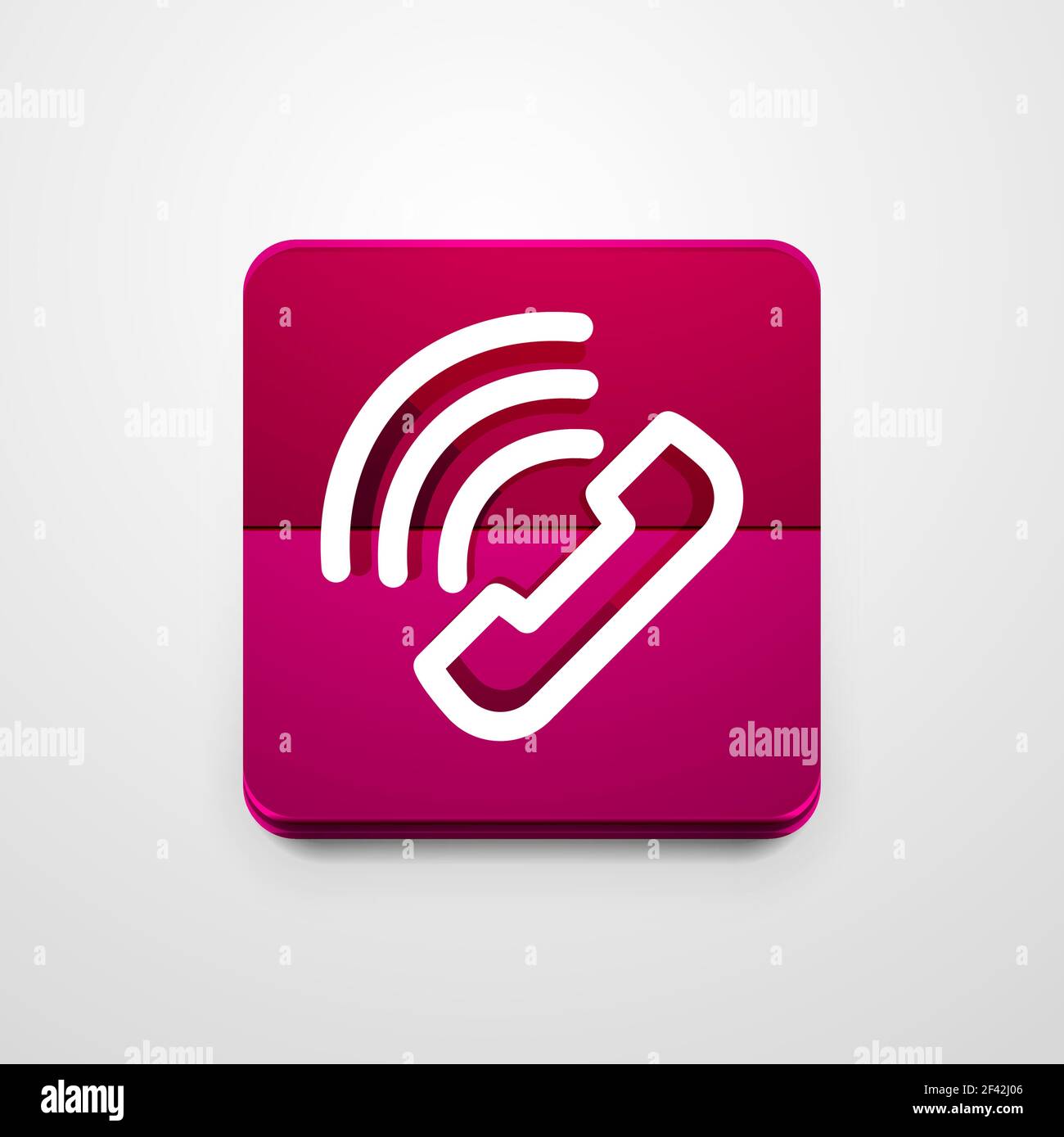 Bouton de téléphone, idée d'assistance téléphonique, illustration vectorielle. Bouton de téléphone, idée d'assistance téléphonique, illustration vectorielle. Icône de téléphone ancien mode Illustration de Vecteur