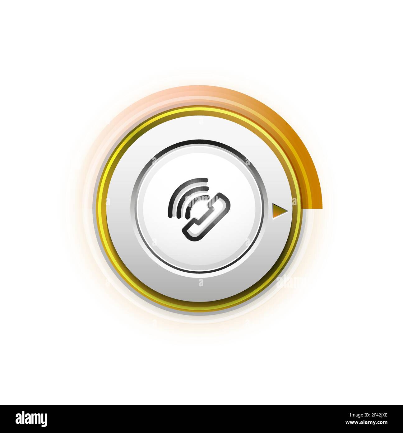 Bouton de téléphone, idée d'assistance téléphonique, illustration vectorielle. Bouton de téléphone, idée d'assistance téléphonique, illustration vectorielle. Icône de téléphone ancien mode Illustration de Vecteur