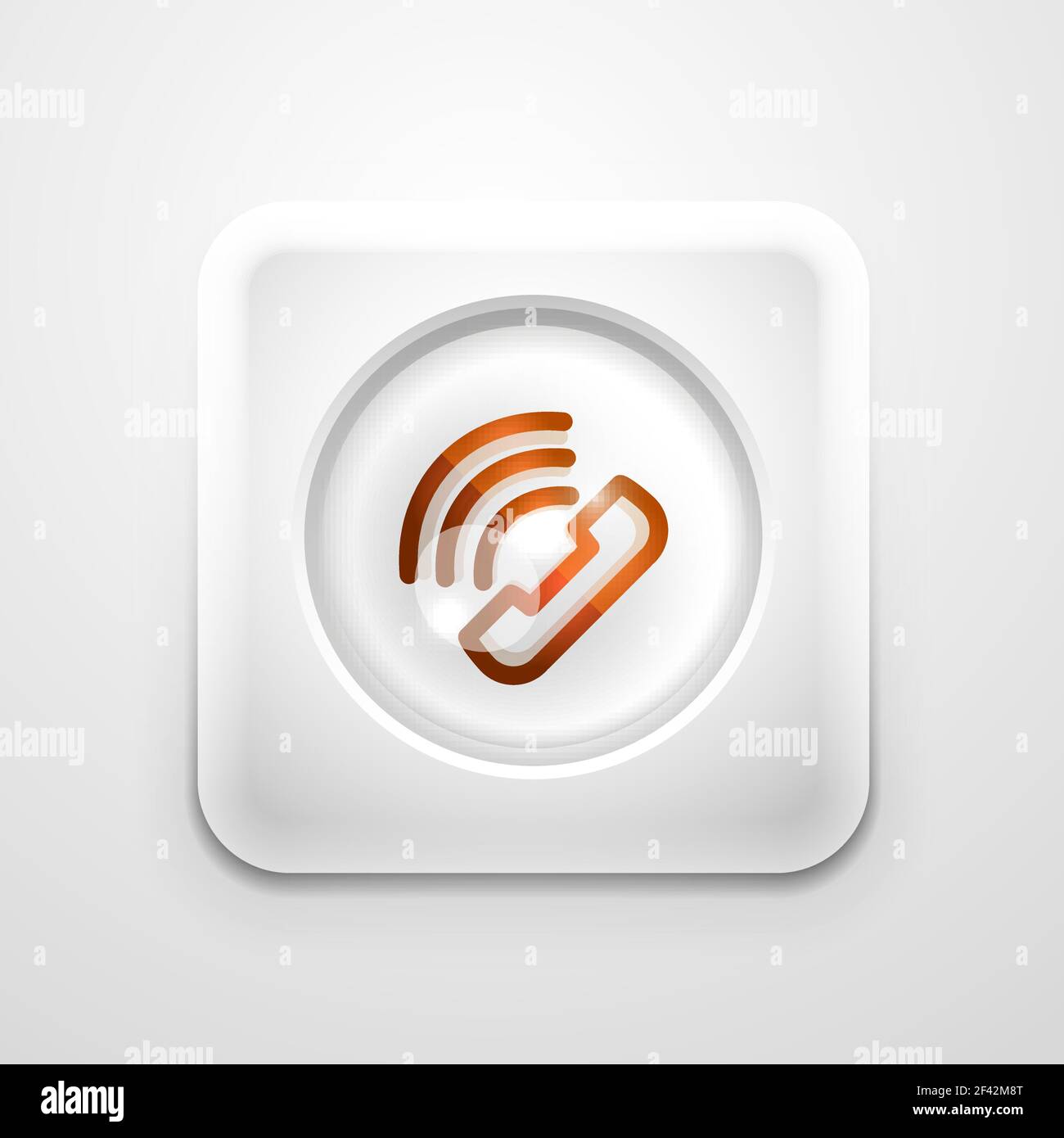 Bouton de téléphone, idée d'assistance téléphonique, illustration vectorielle. Bouton de téléphone, idée d'assistance téléphonique, illustration vectorielle. Icône de téléphone ancien mode Illustration de Vecteur