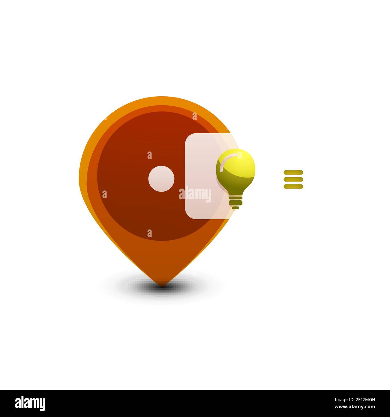 Ampoule, nouveau concept de bouton web. Ampoule, bouton web New Idea concept, illustration vectorielle Illustration de Vecteur