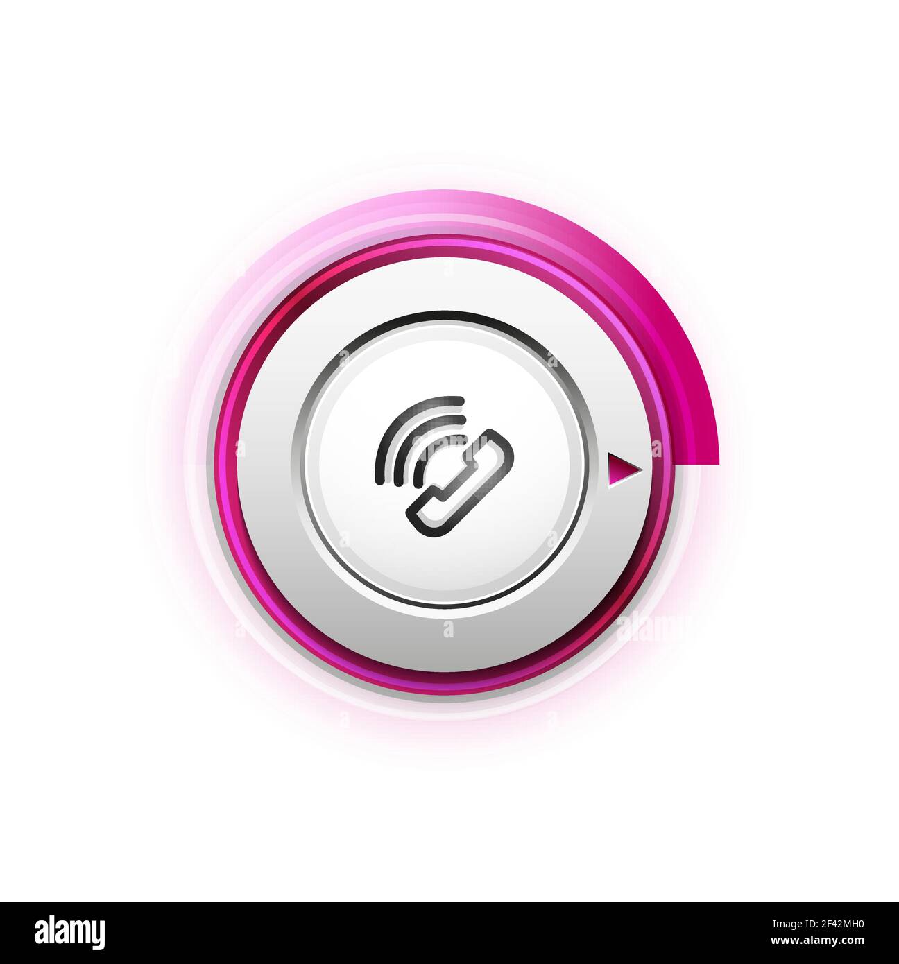 Bouton de téléphone, idée d'assistance téléphonique, illustration vectorielle. Bouton de téléphone, idée d'assistance téléphonique, illustration vectorielle. Icône de téléphone ancien mode Illustration de Vecteur